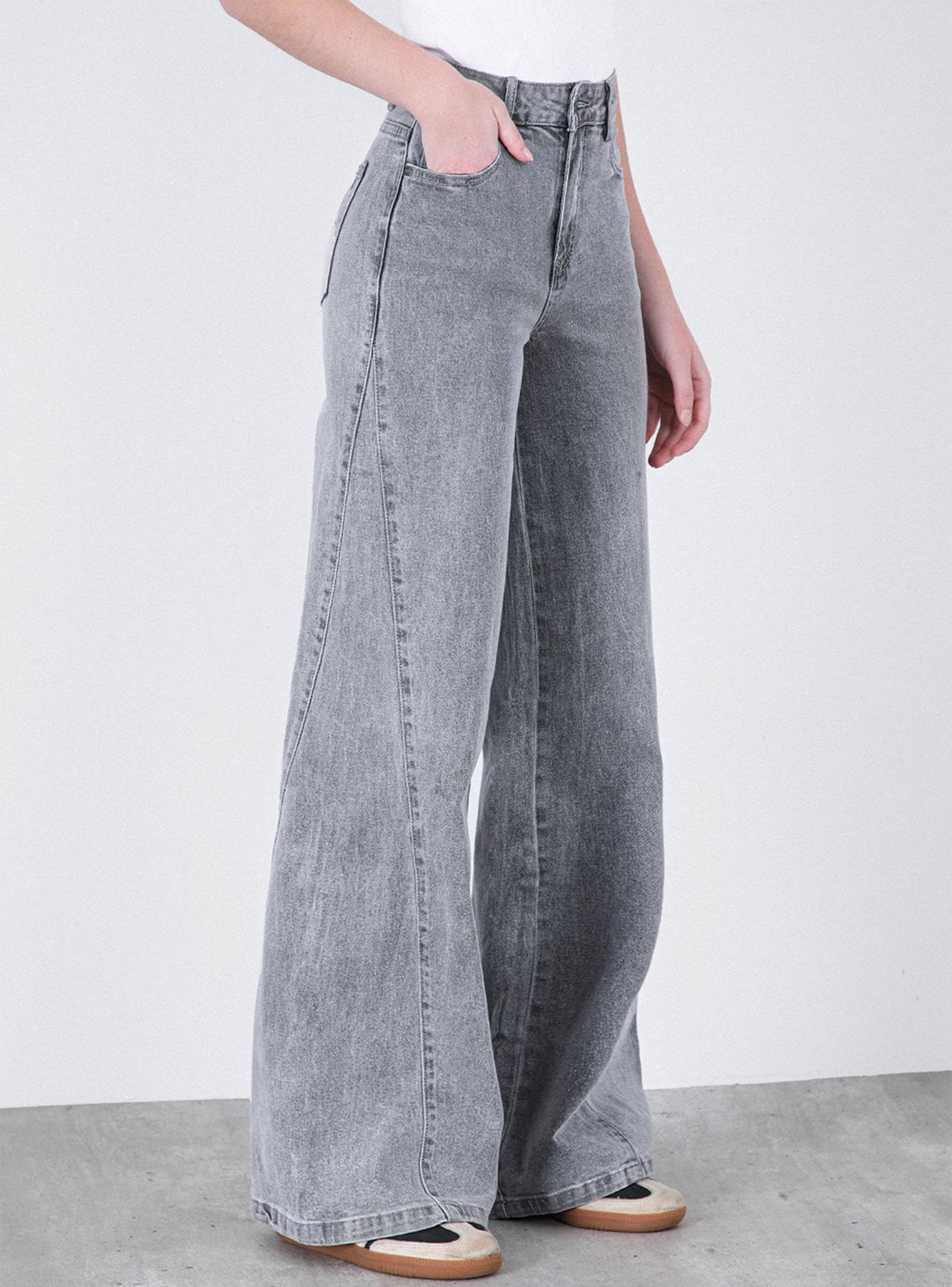 Pantalón Corte Lateral Estrella Grey Colección Josefa Saez-3