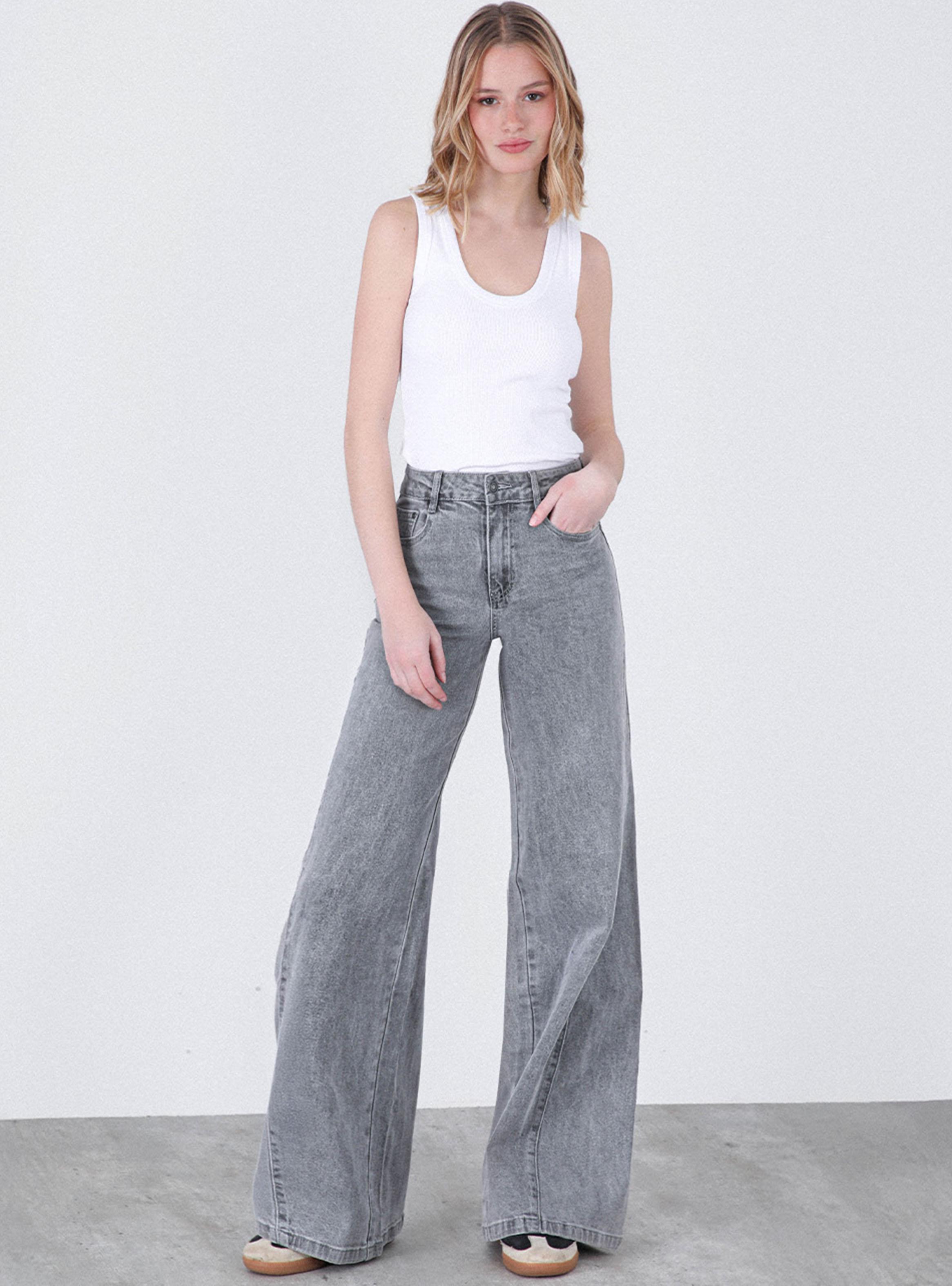 Pantalón Corte Lateral Estrella Grey Colección Josefa Saez-5