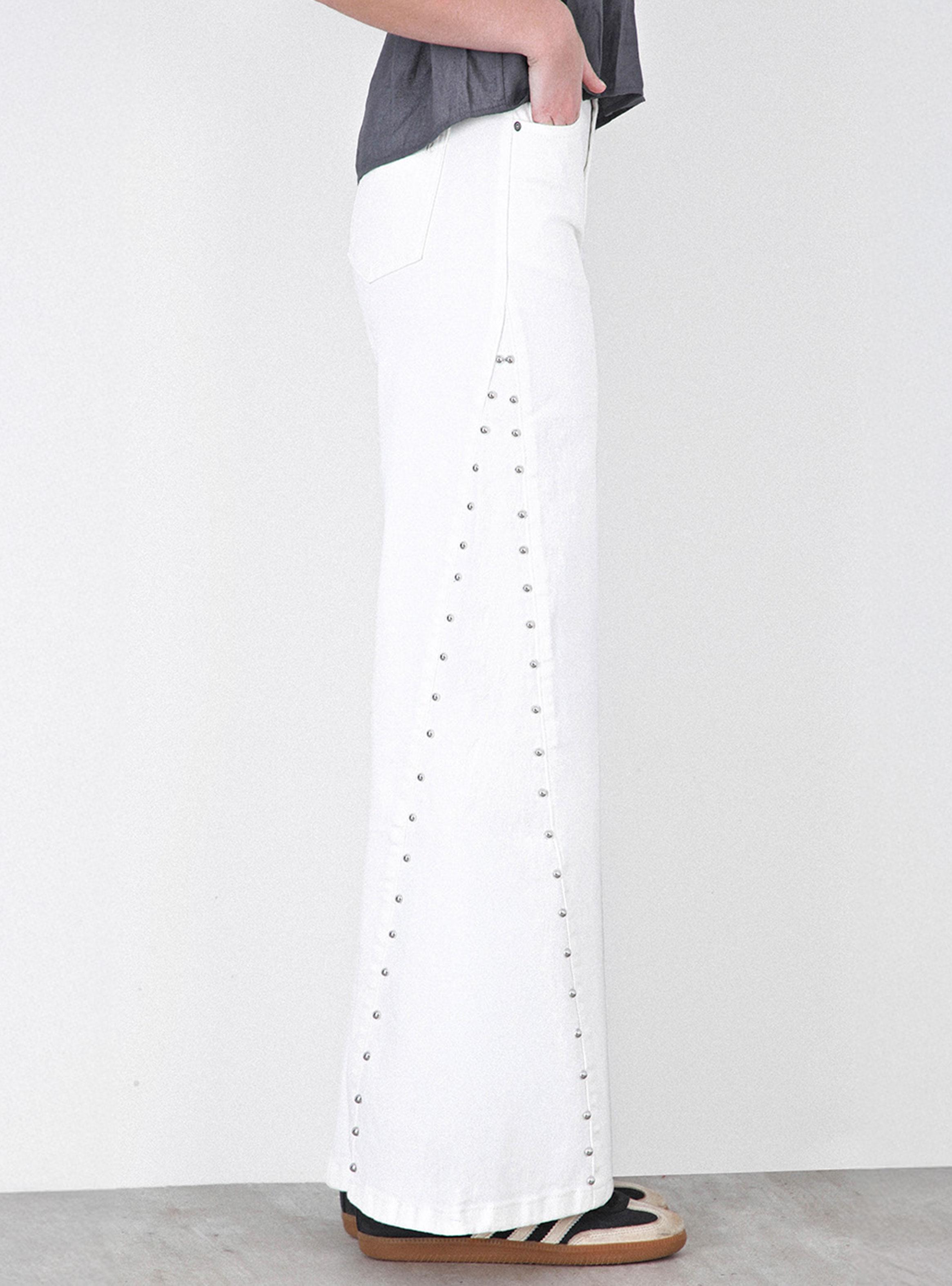 Pantalón Corte Lateral Tachas-3