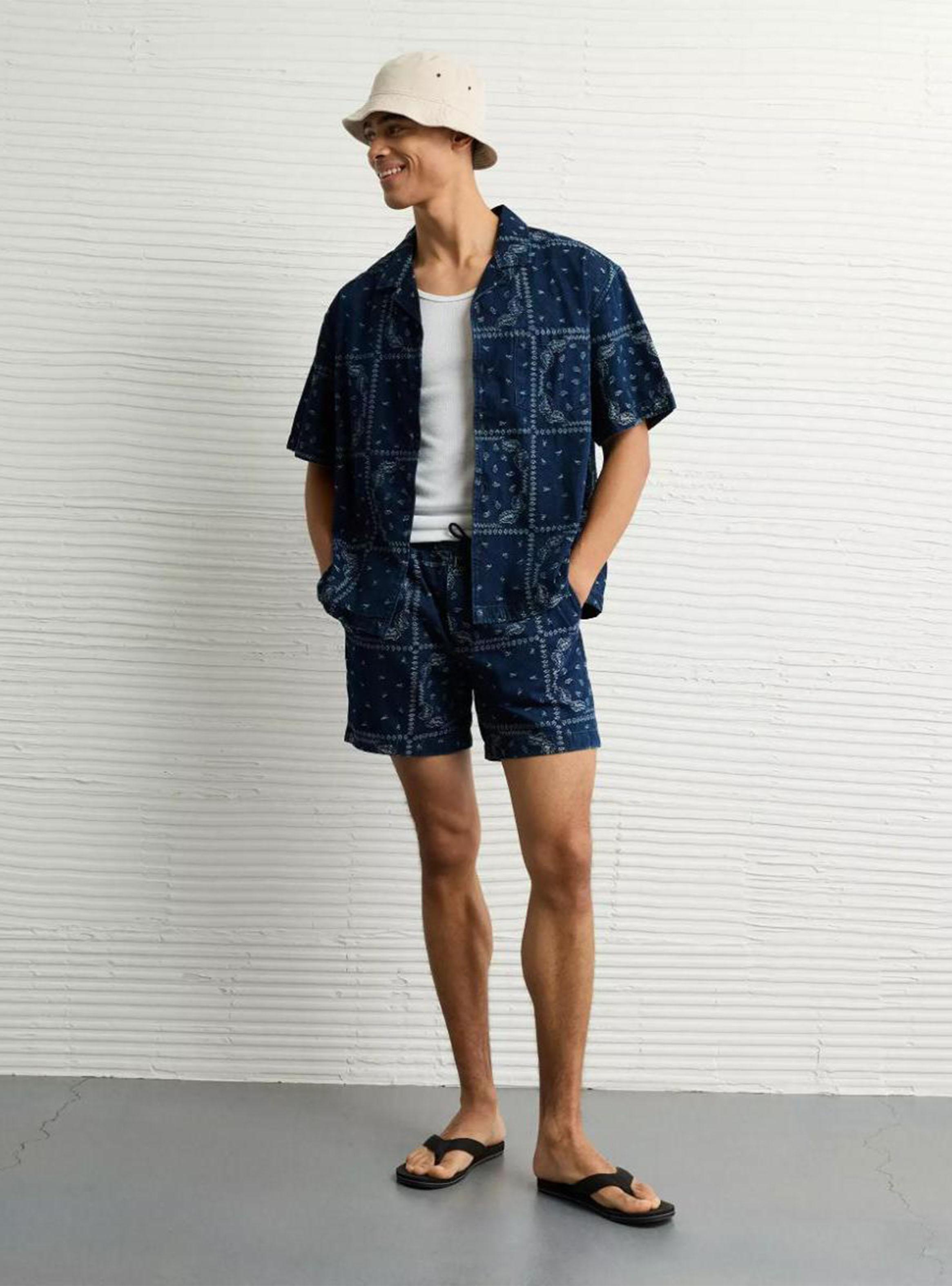 Camisa Estampada AE con Botones-4