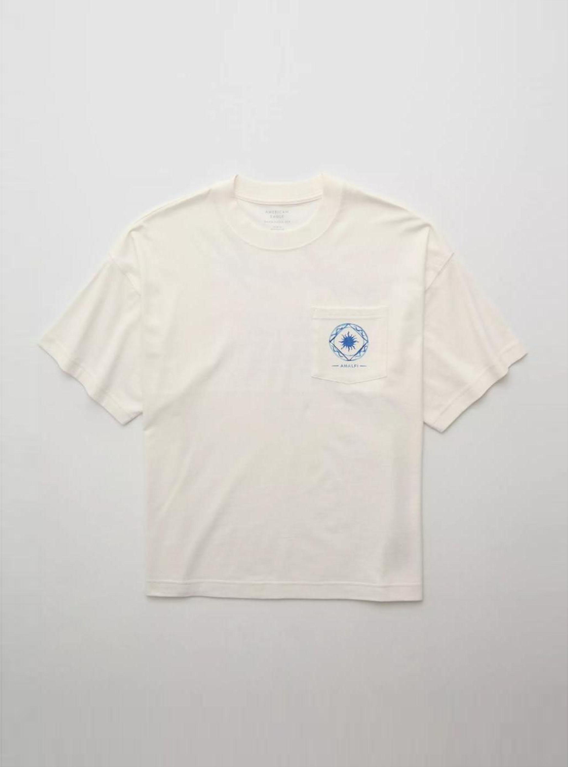 Polera Recta Gráfico de Destino-2