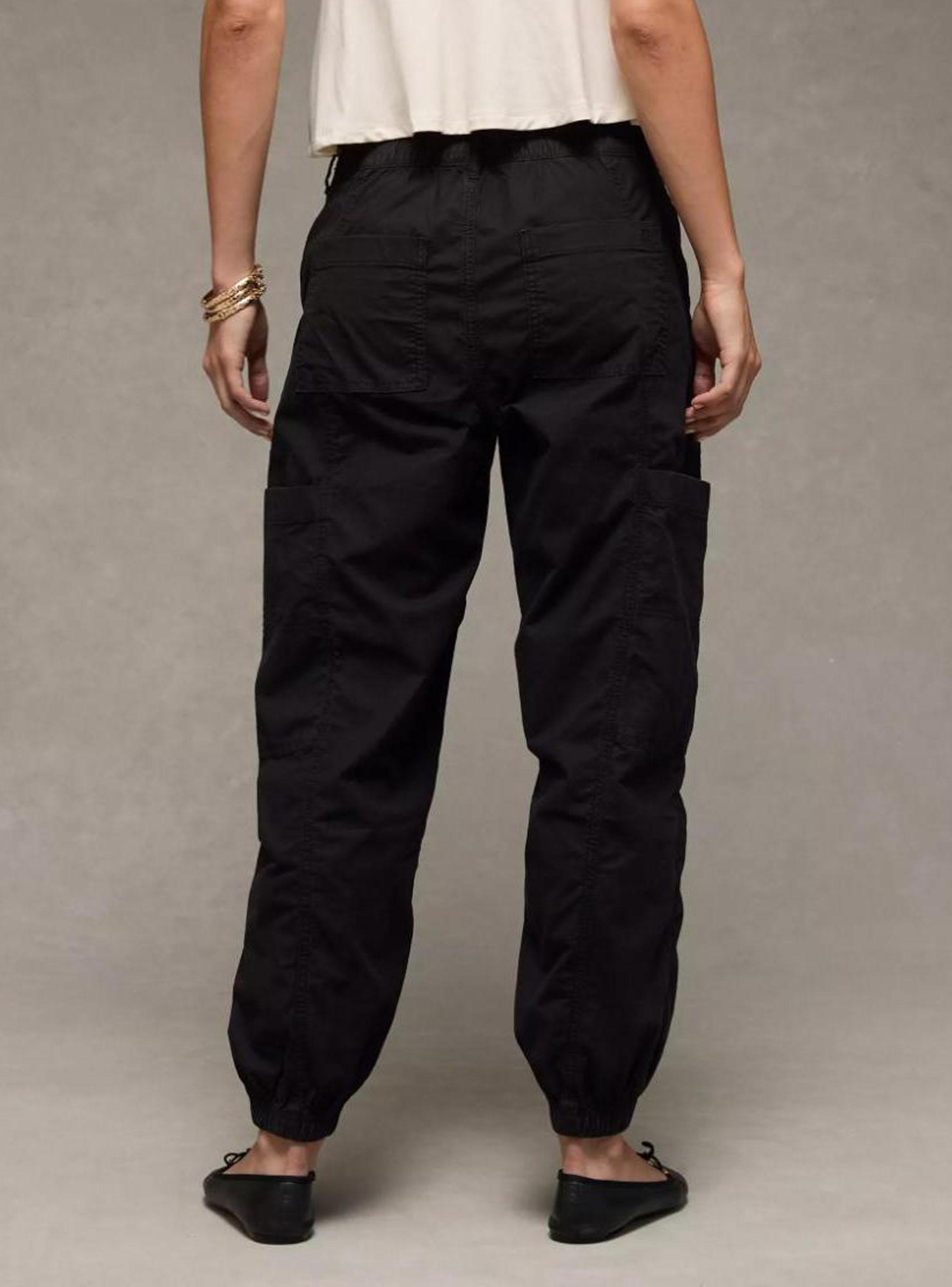 Pantalón Jogger Cargo Stretch Holgado Cintura con Tiras-1