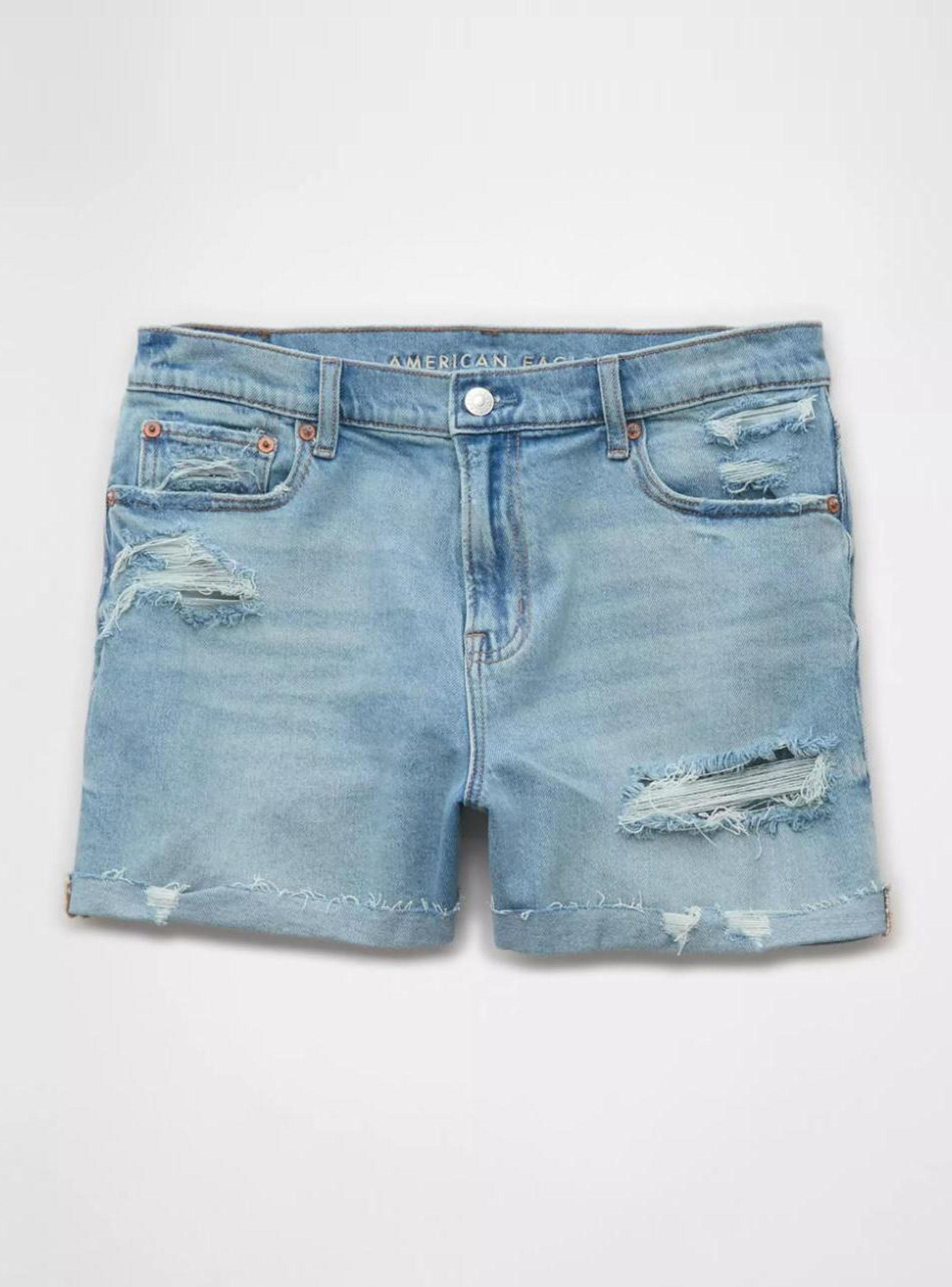 Short Ae Denim Ex-Boyfriend Stretch Tiro Bajo Rasgado-3
