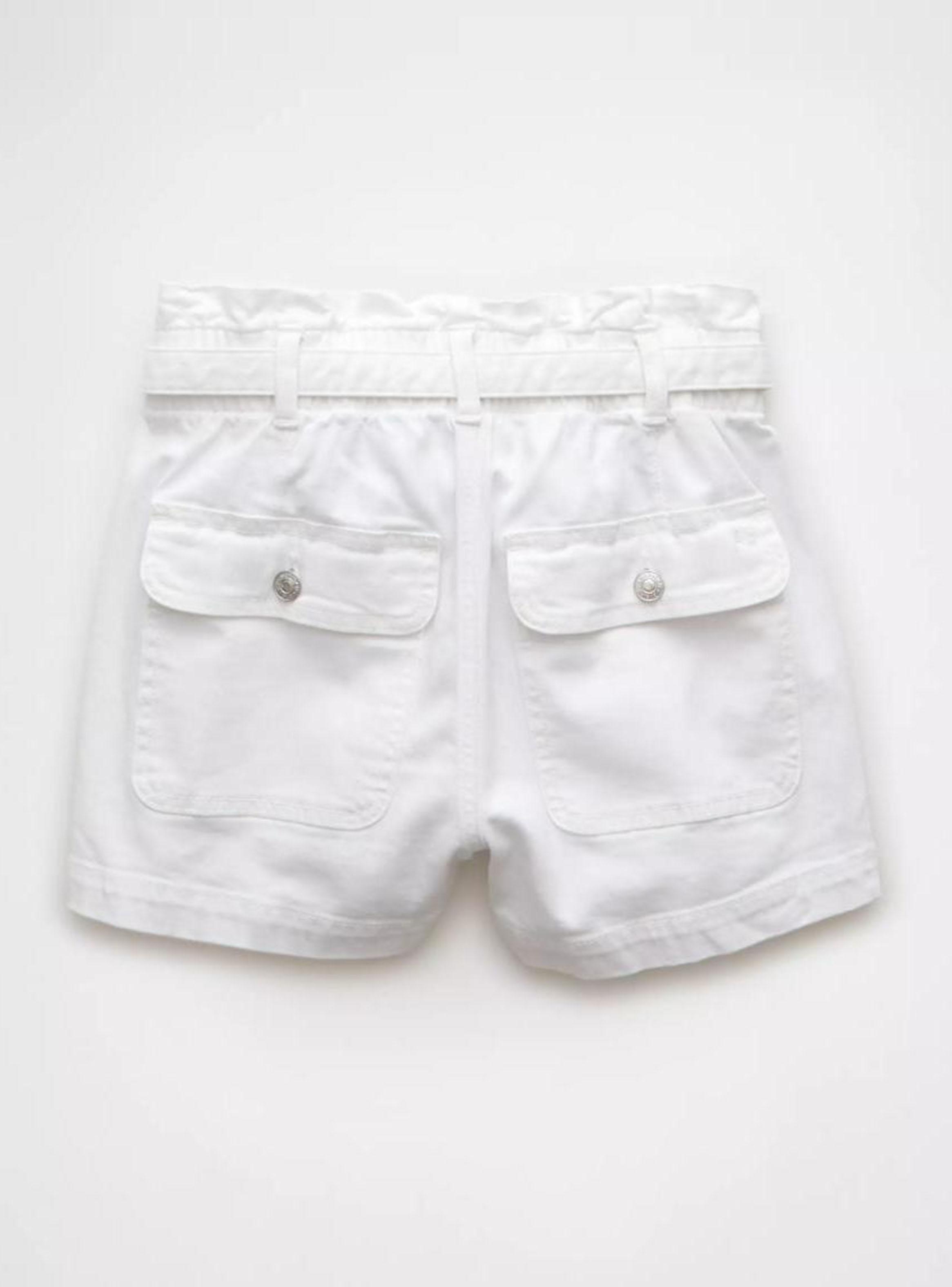 Short Ae Mom de Denim Stretch Estilo Bolsa de Papel-4