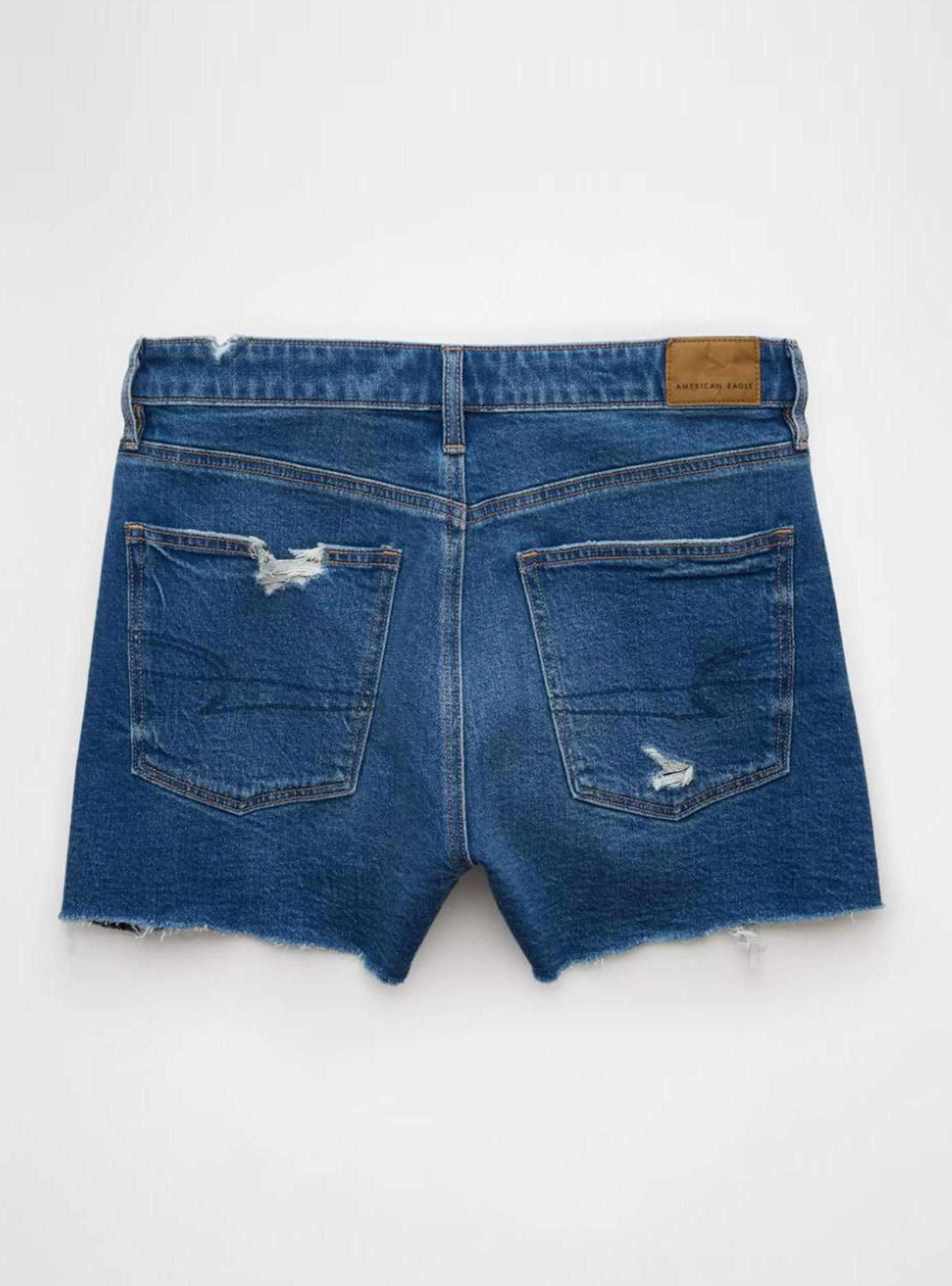 Short Ae Strigid Denim Mom con Rasgados-4