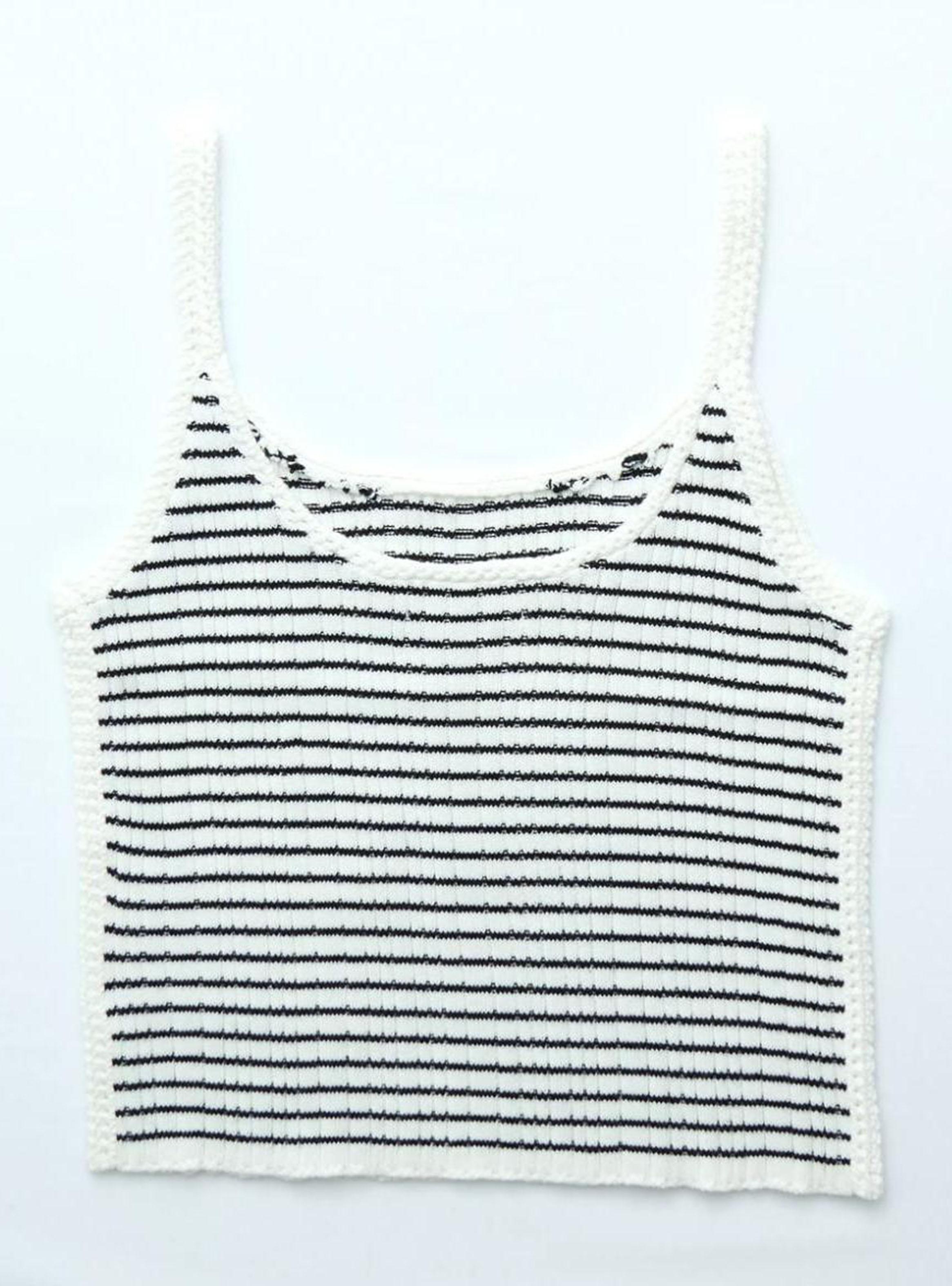 Top Ae sin Mangas Tejido Crochet-2