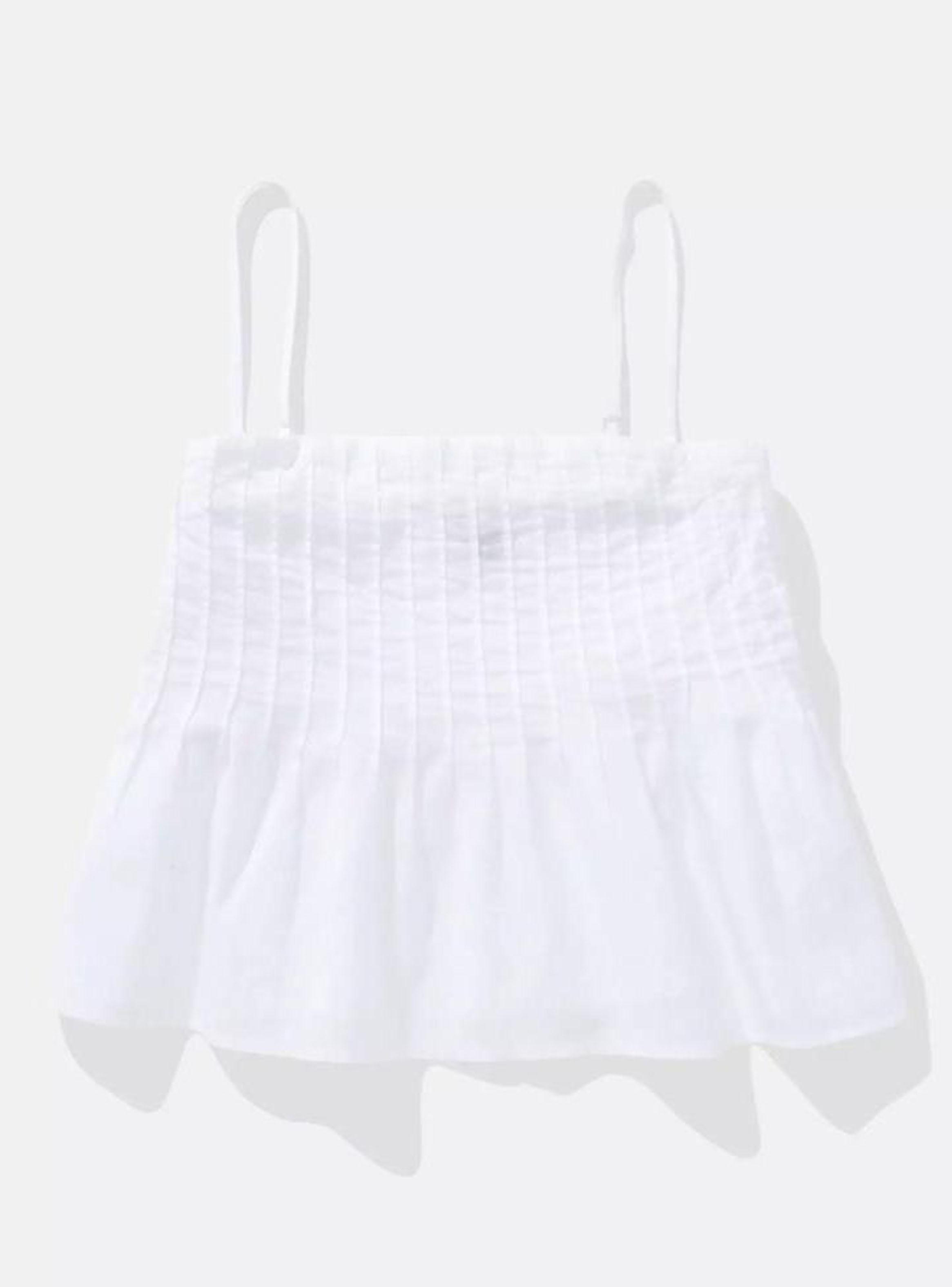 Top Ae de Mezcla de Lino sin Breteles con Alforzas-2