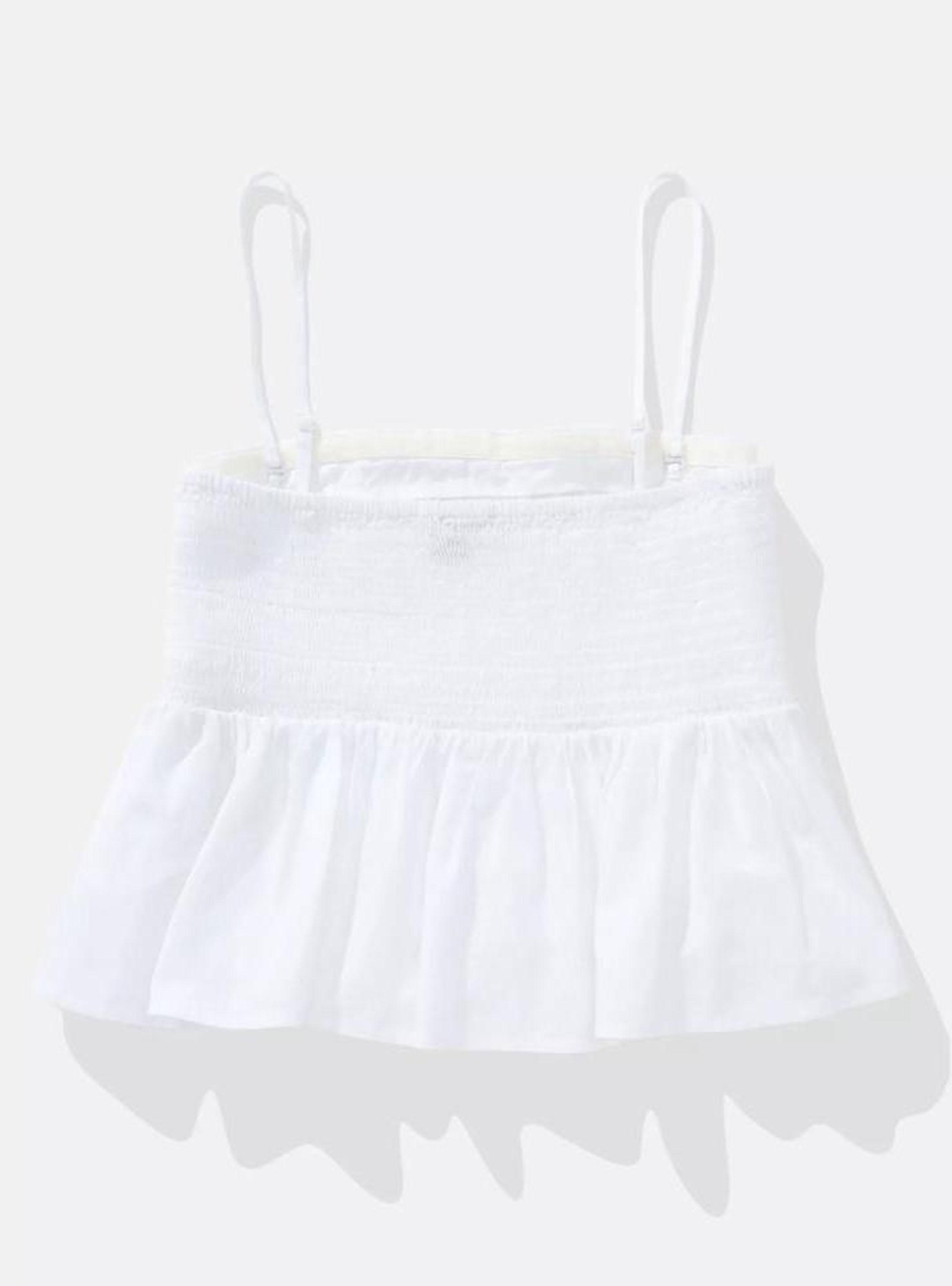 Top Ae de Mezcla de Lino sin Breteles con Alforzas-3