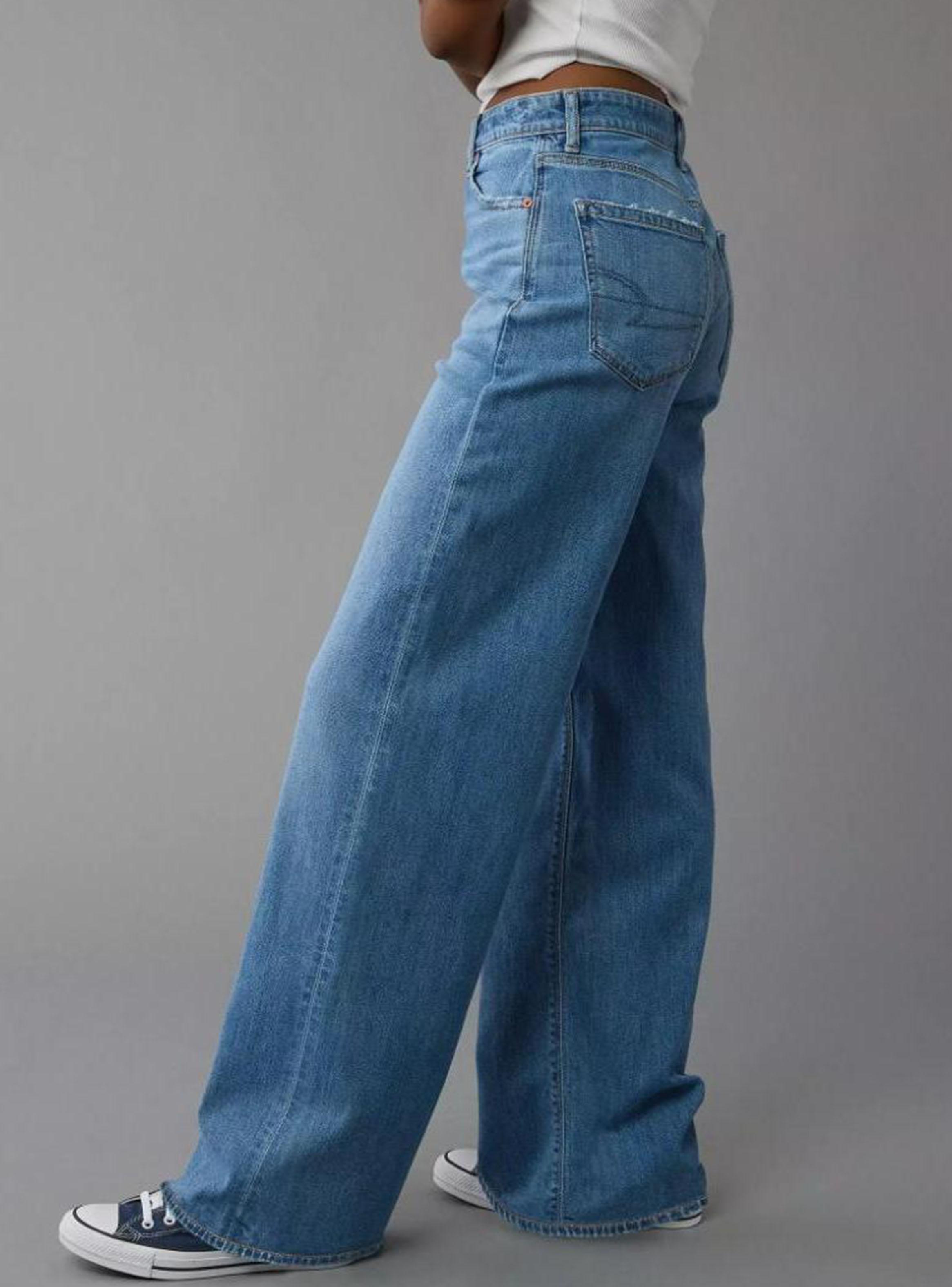 Jeans Wide Leg Holgado Stretch con Drapeado de Ensueño-2