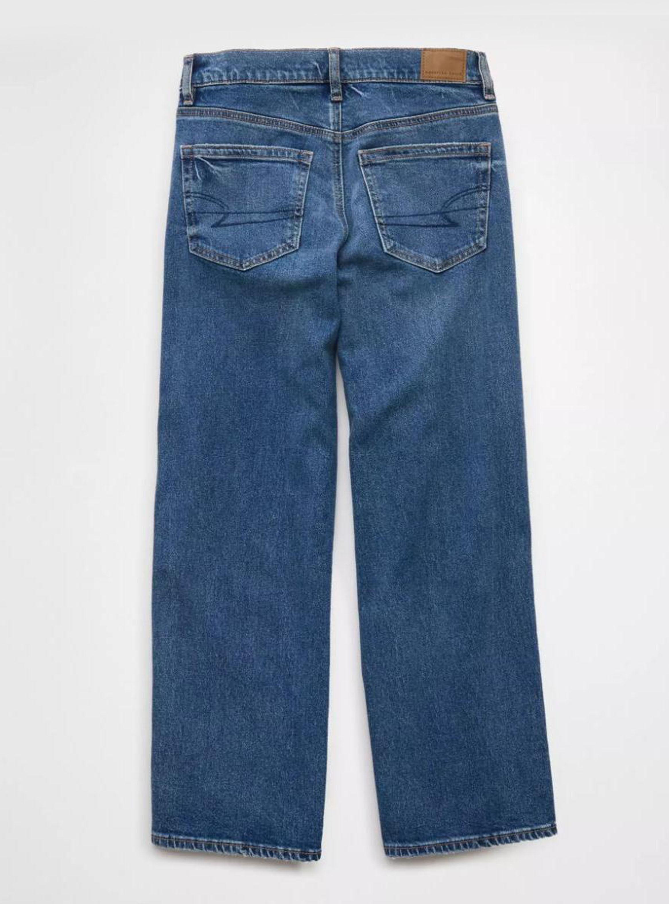 Jeans Ae Stovepipe Crop Stretch Cintura Alta-4