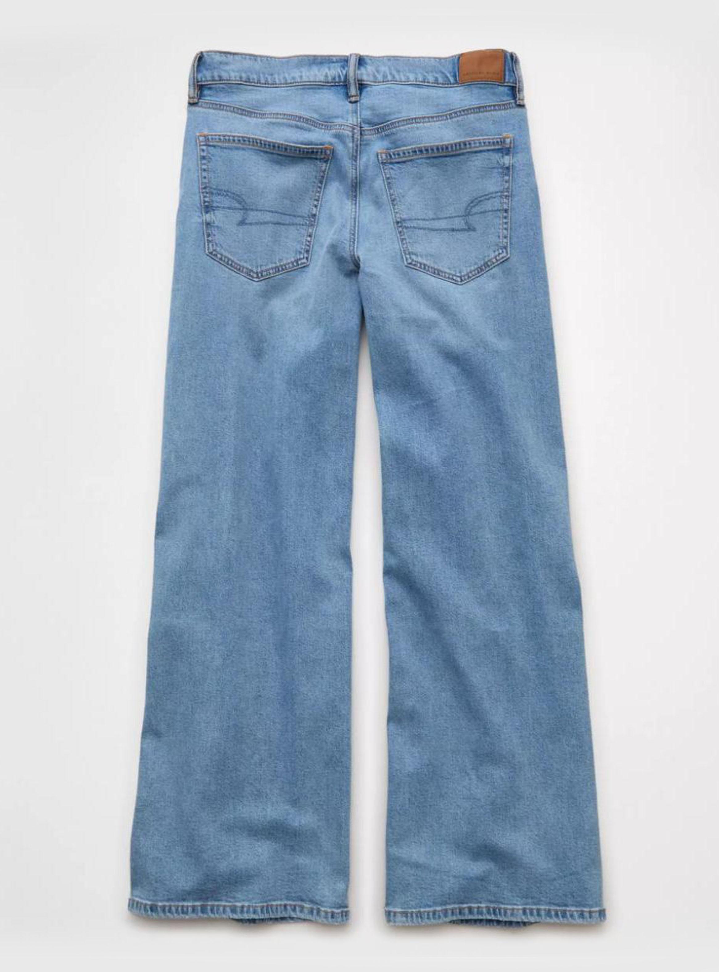 Jeans Ae Stretch Low-Rise Ultra Wide-Leg con Retazos-4