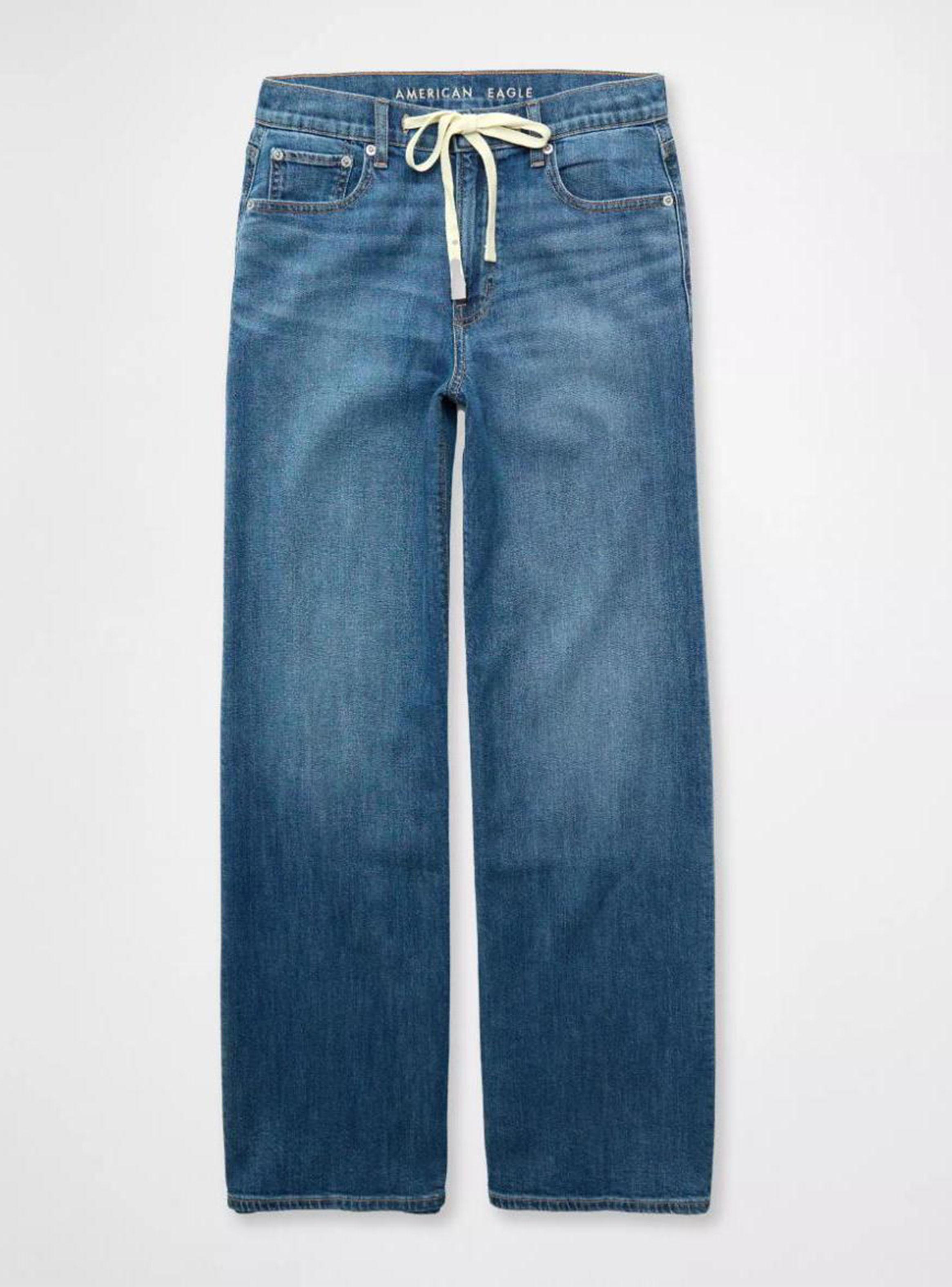 Jeans Ae Dreamy Drapey Wide Leg Stretch Cintura Súper Alta-2