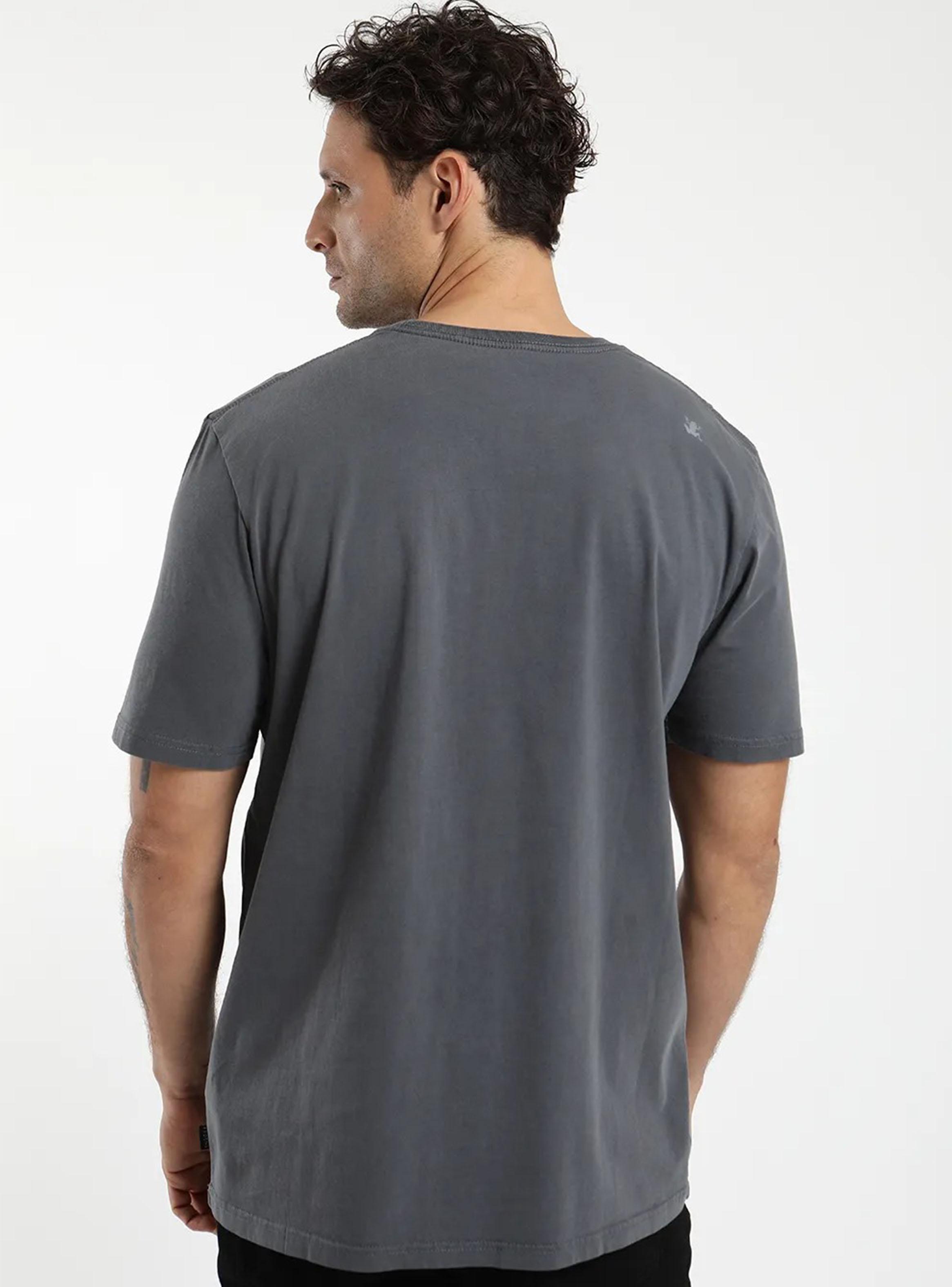 Polera Bolsillo Grafito Algodón Orgánico-1