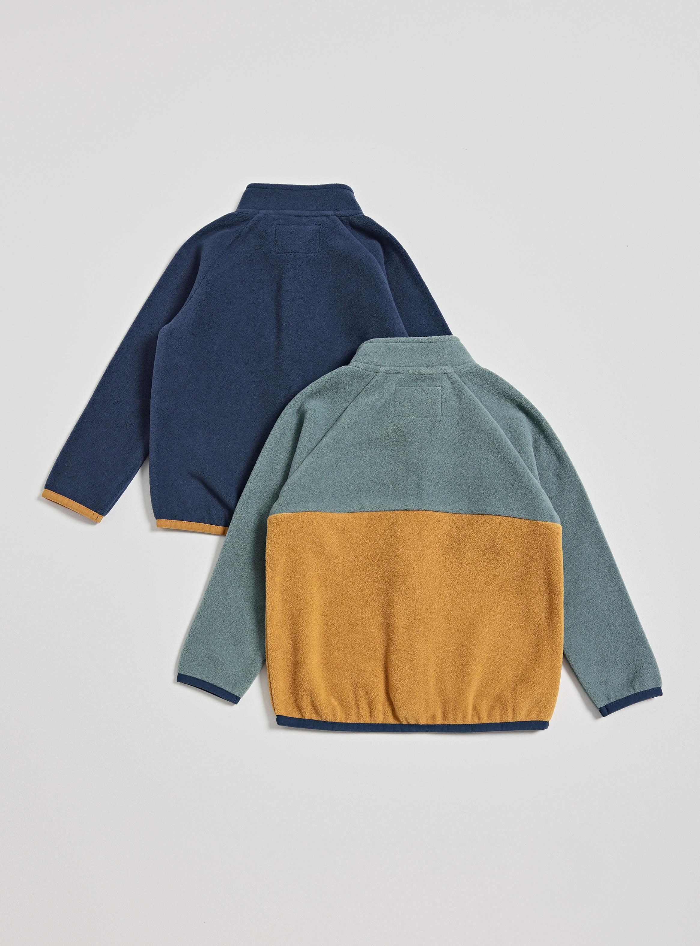 Polar Liso con Cierre de Color y otro Color Block-2