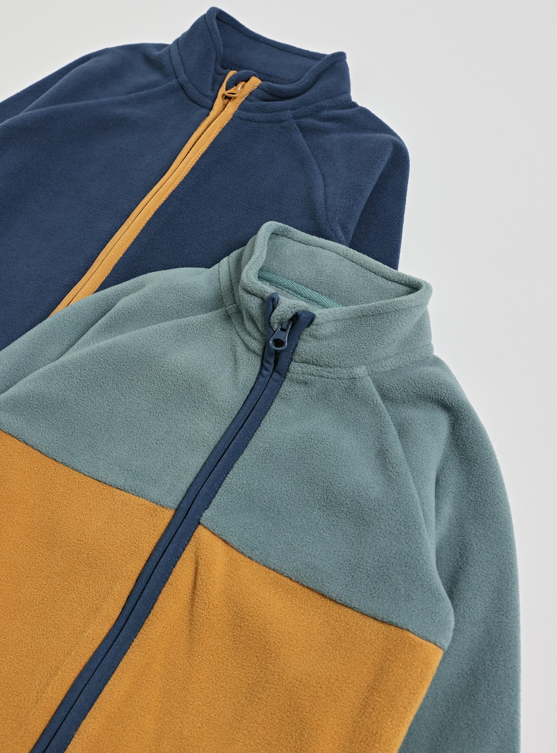 Polar Liso con Cierre de Color y otro Color Block-3