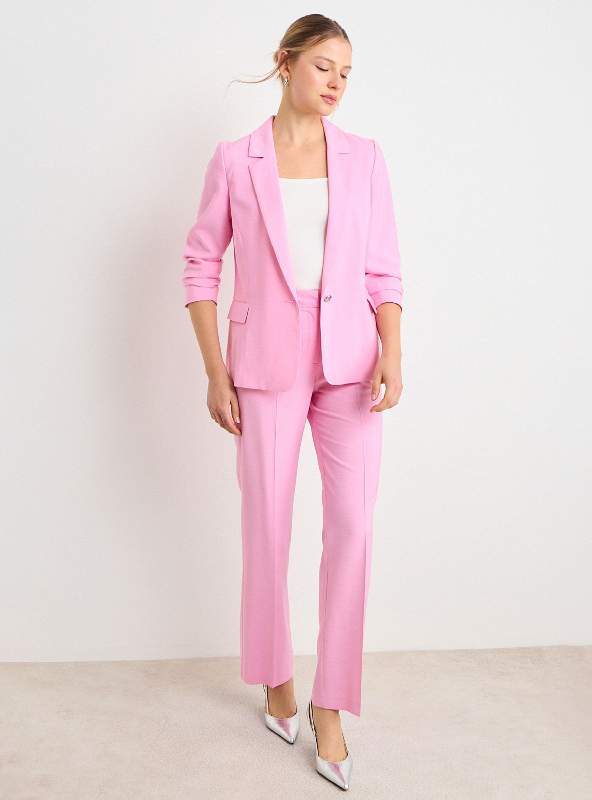 Blazer Liso Abotonadura Simple-4