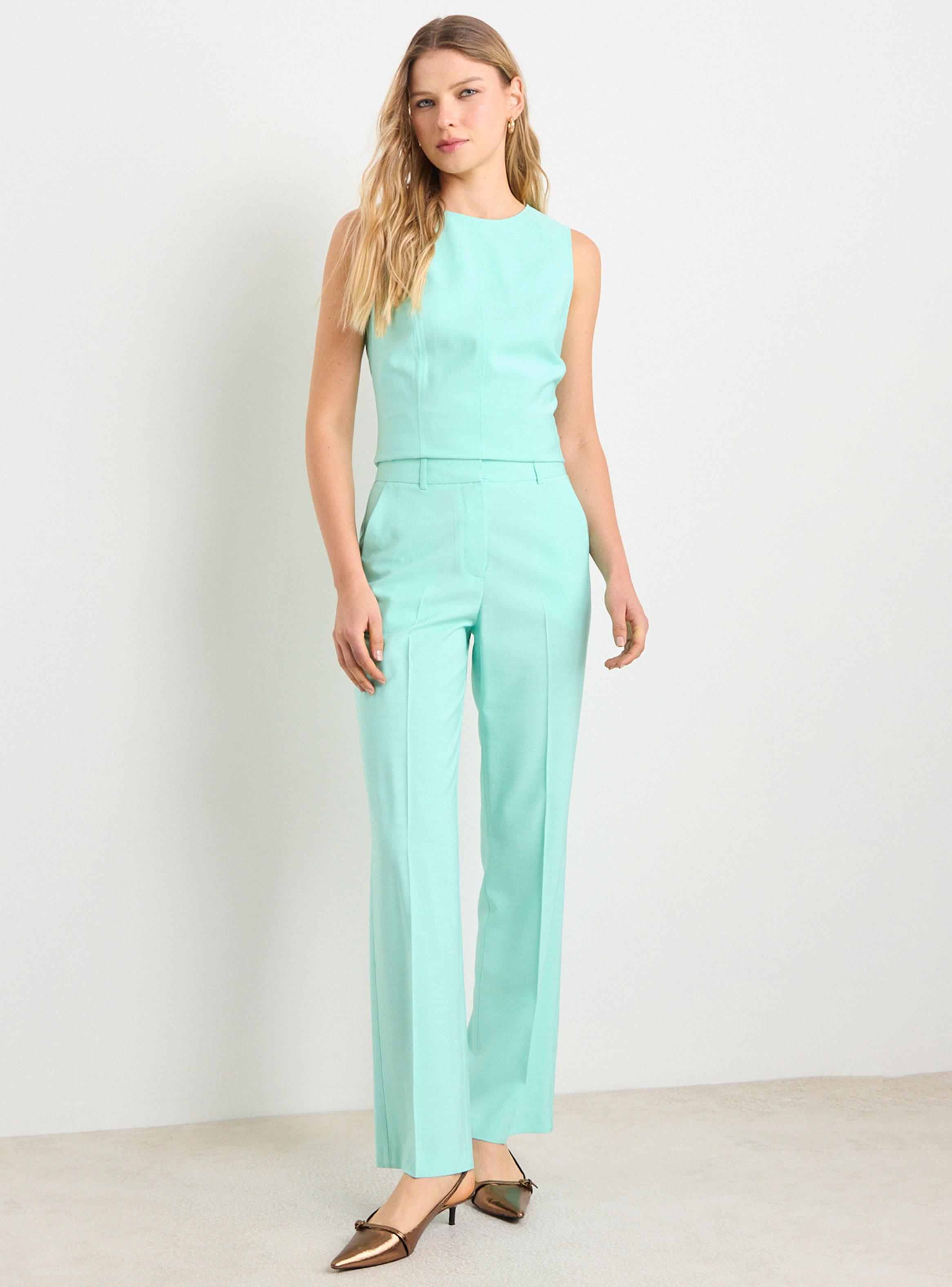 Pantalón Liso Recto Color-3