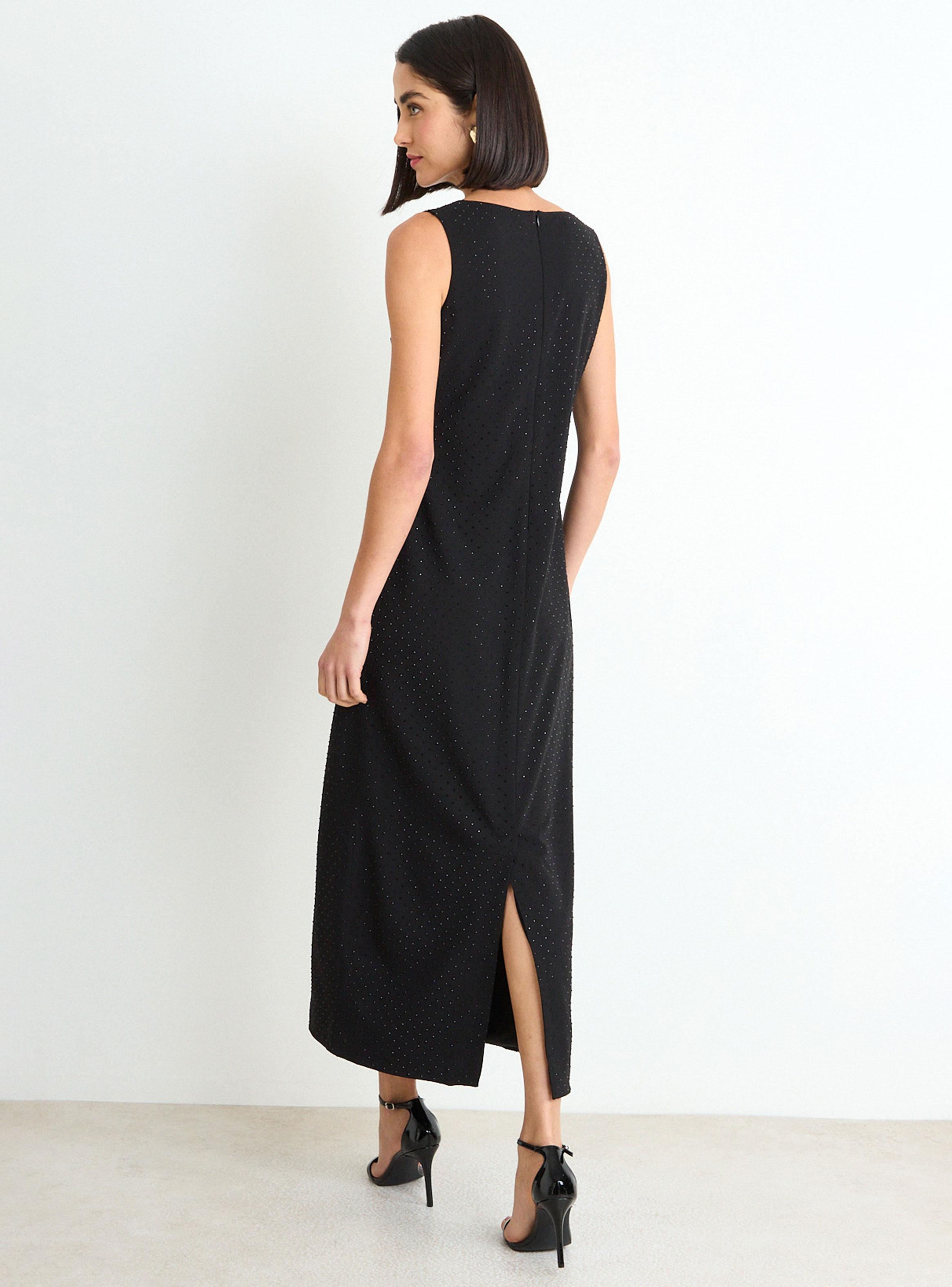 Vestido Largo Escote en V-1