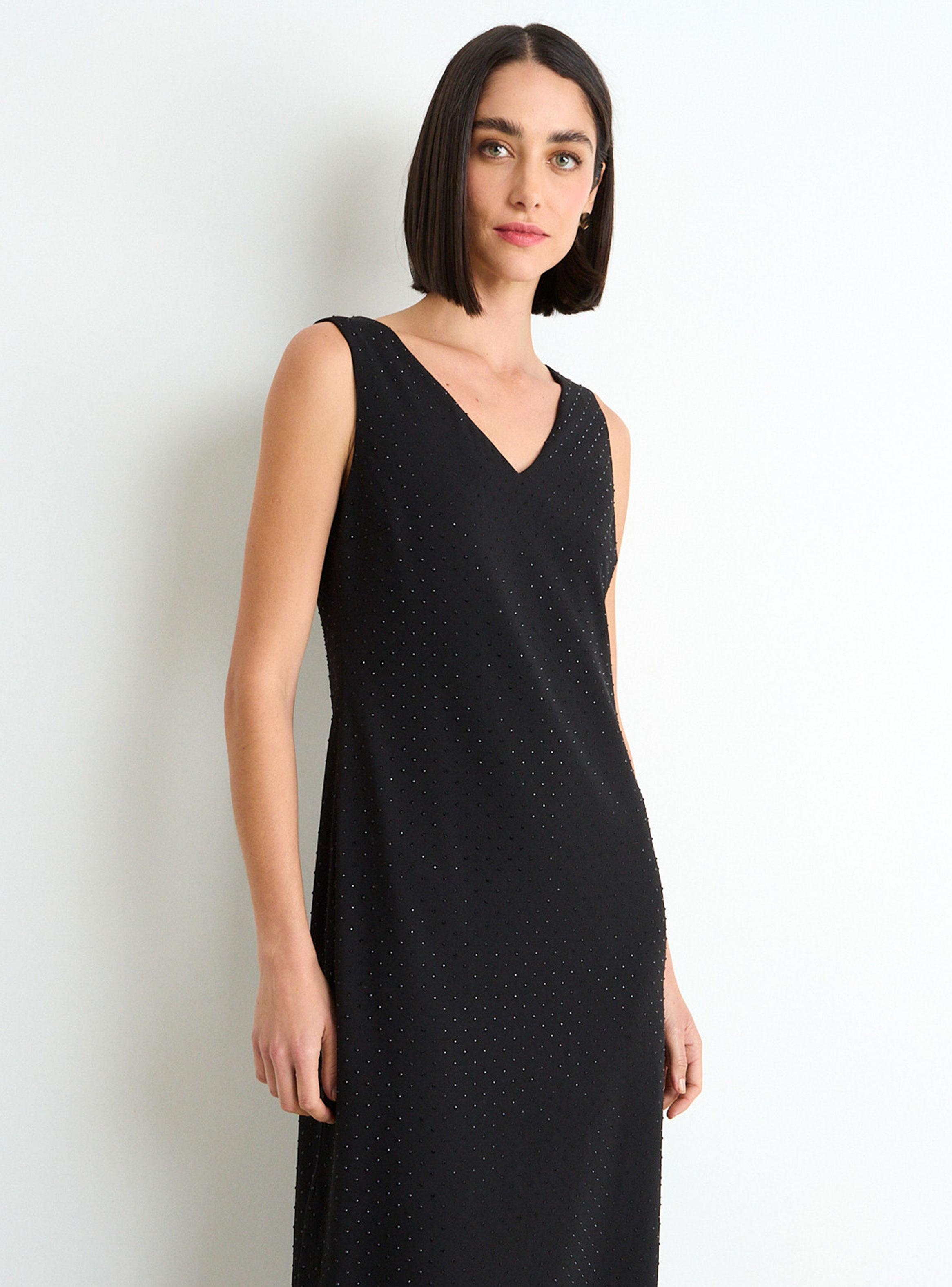 Vestido Largo Escote en V-3