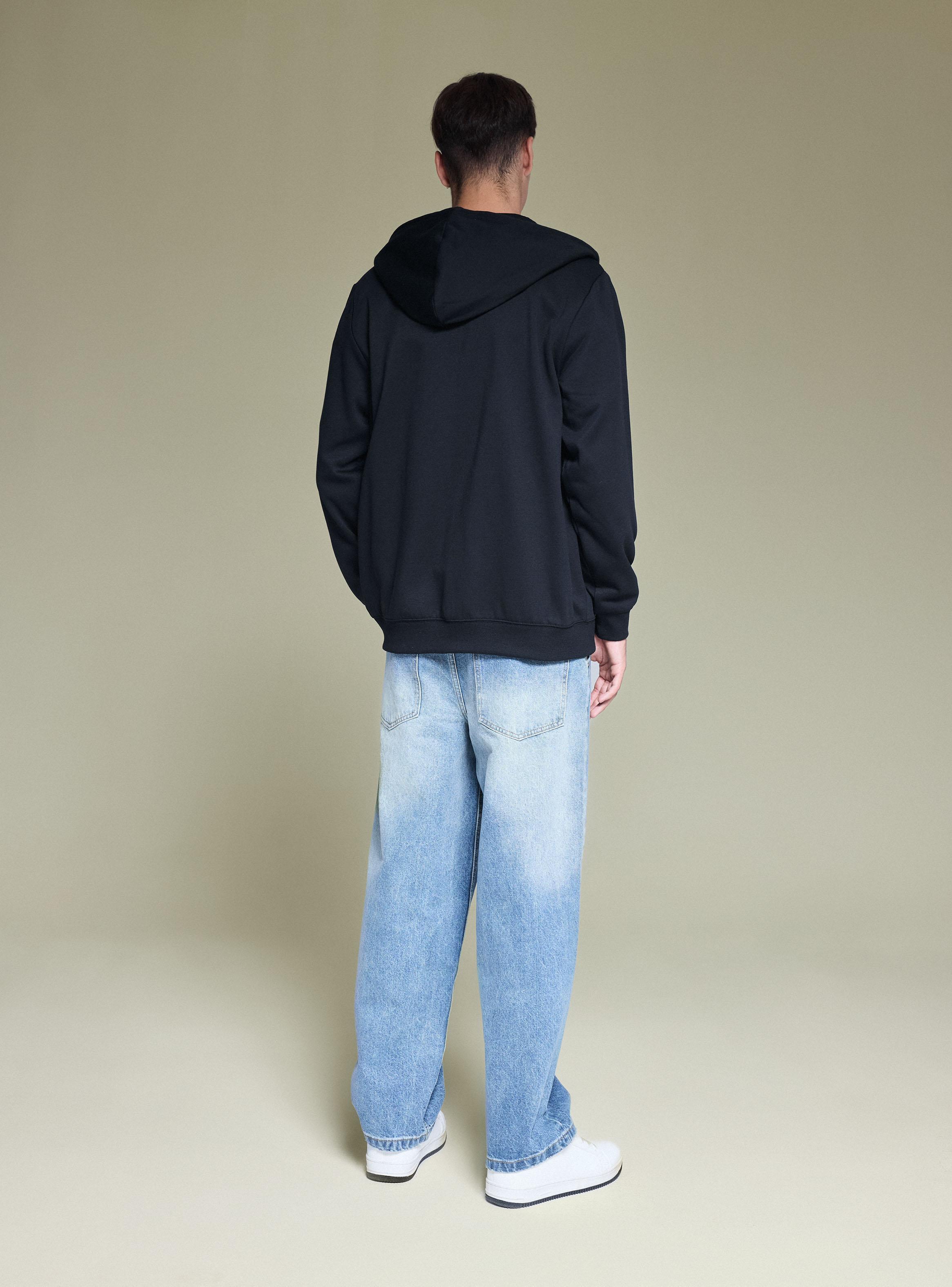 Polerón Capucha Zipper Unicolor-5