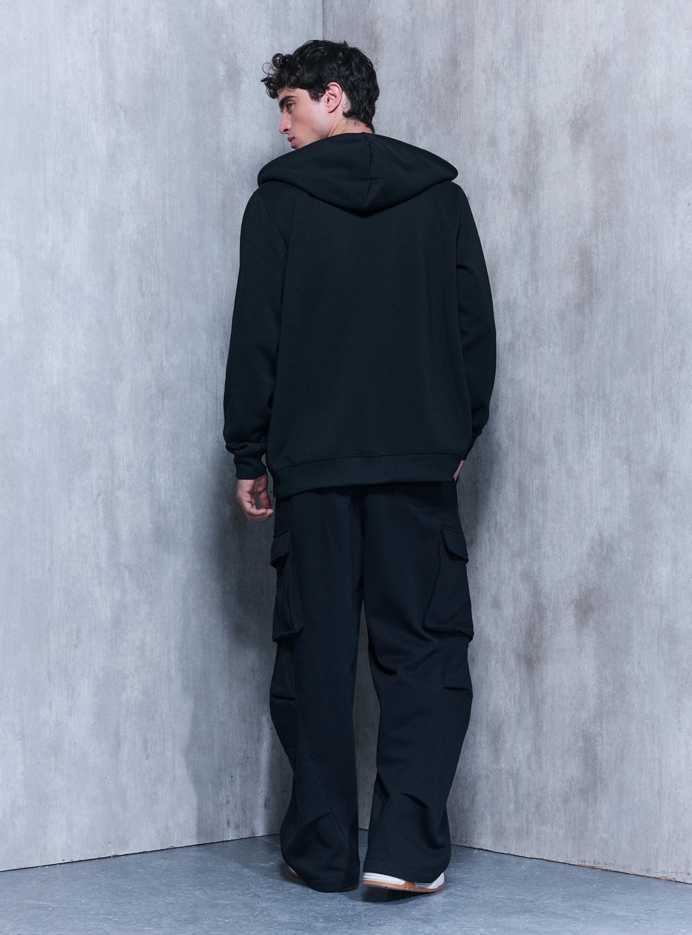 Polerón Capucha Zipper Unicolor-5