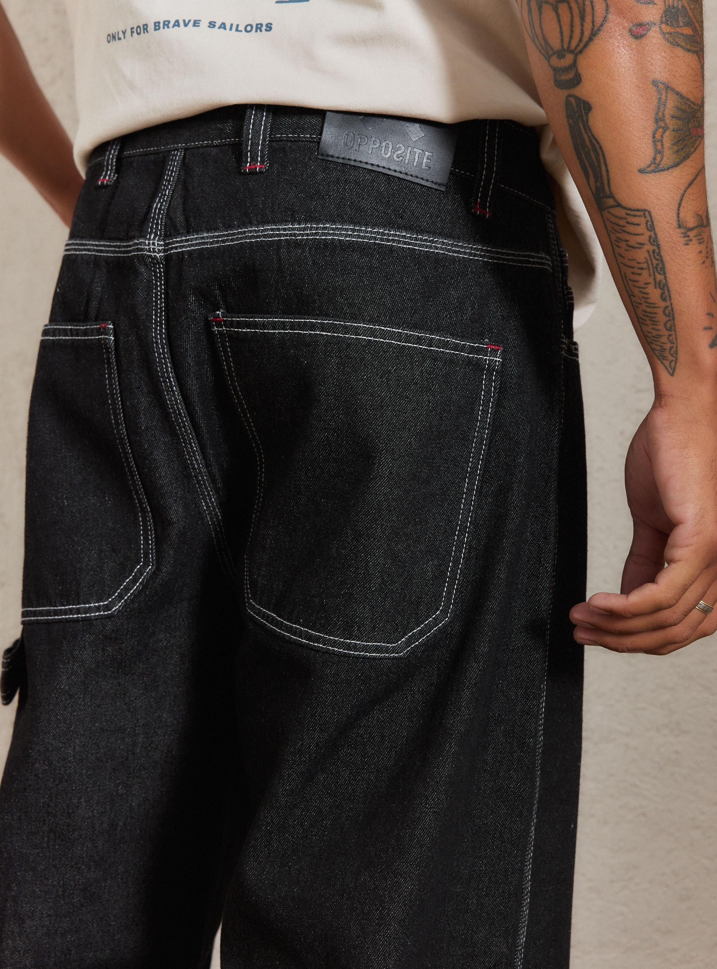 Jeans Loose Fit Hilo Contraste-3