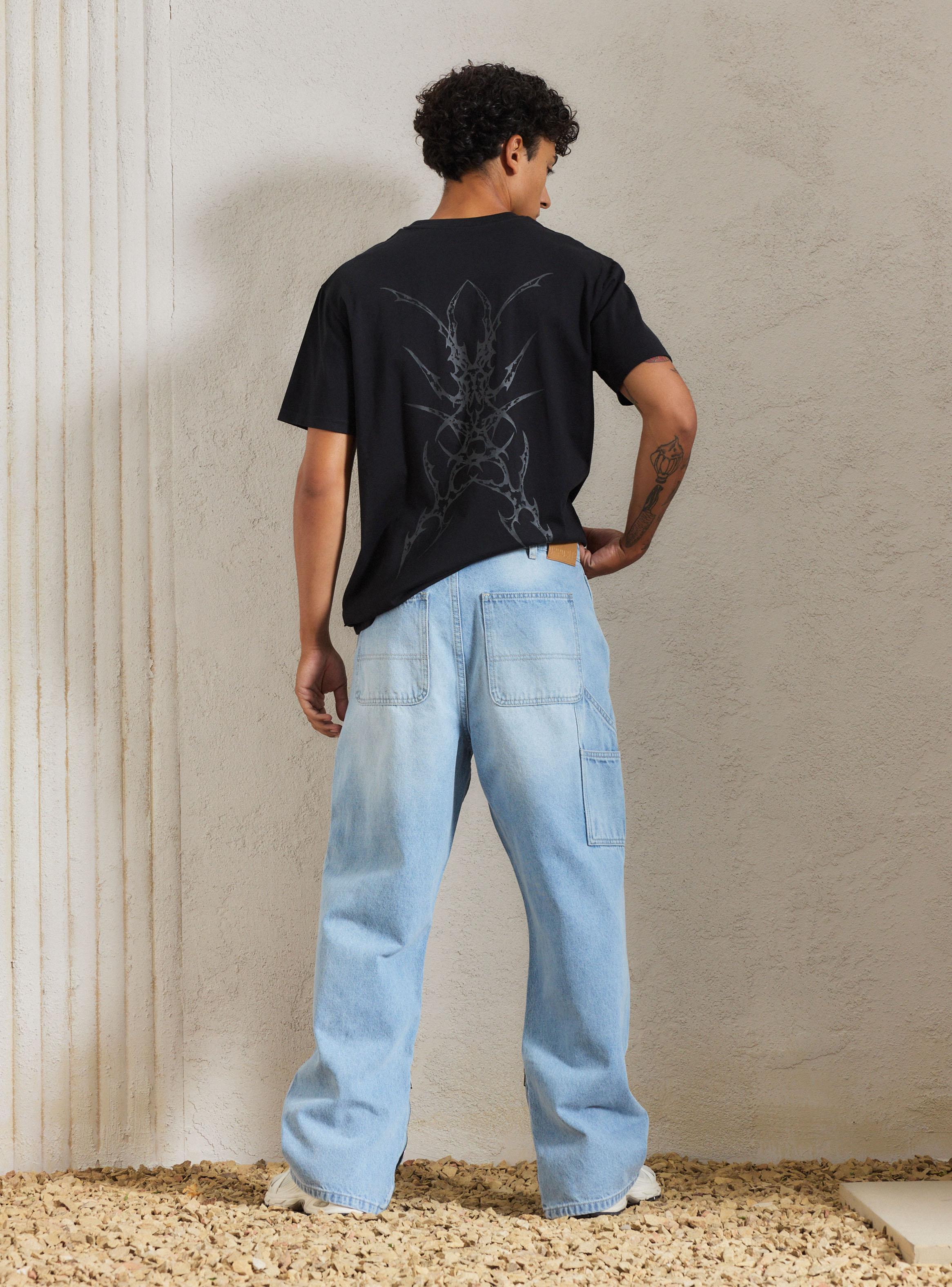 Jeans Diseño Piernas Flare Fit-5