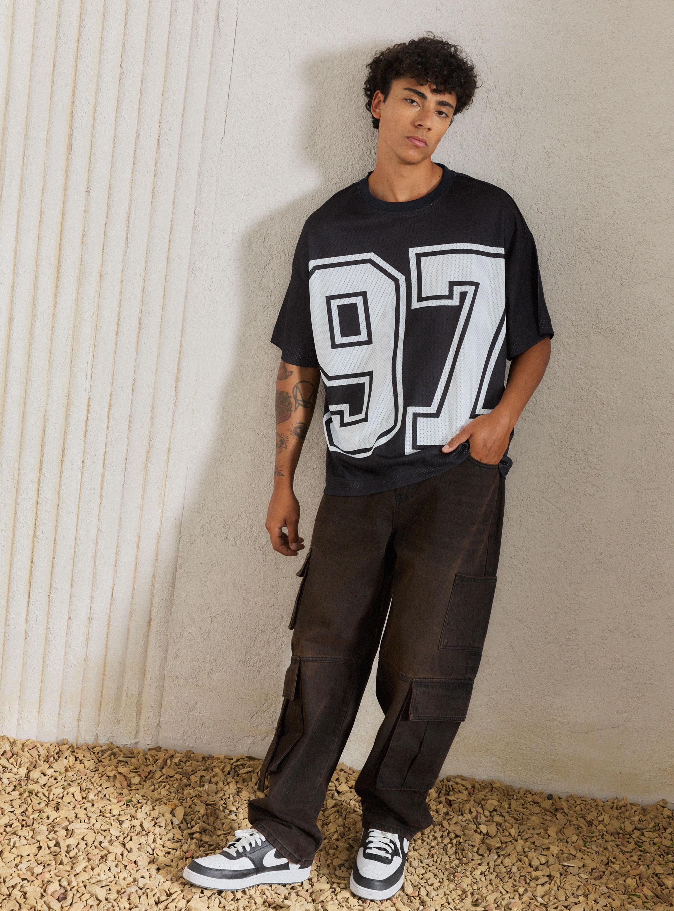 Polera Número Mesh Oversize-4