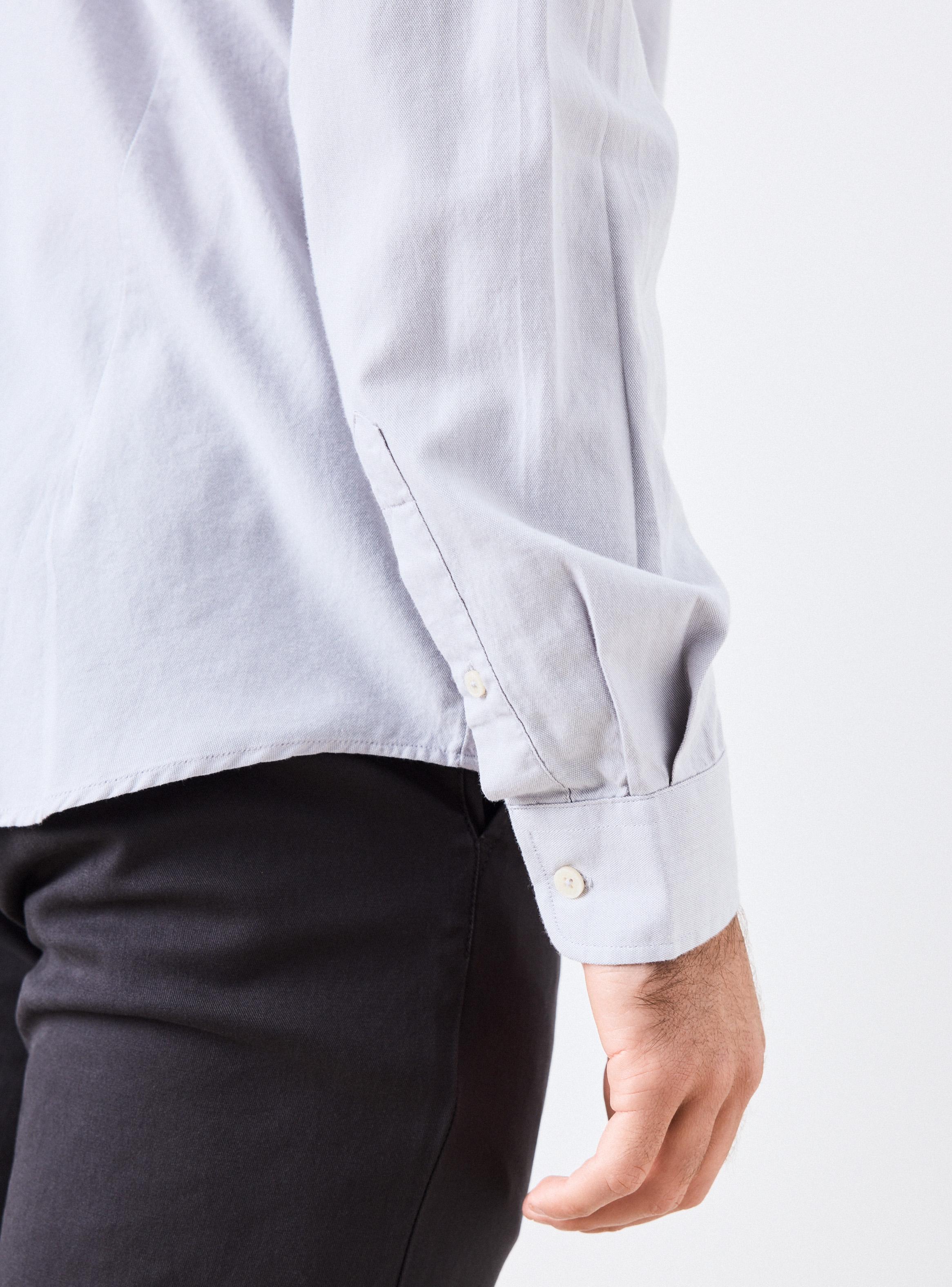 Camisa Manga Larga Oxford Algodón-3