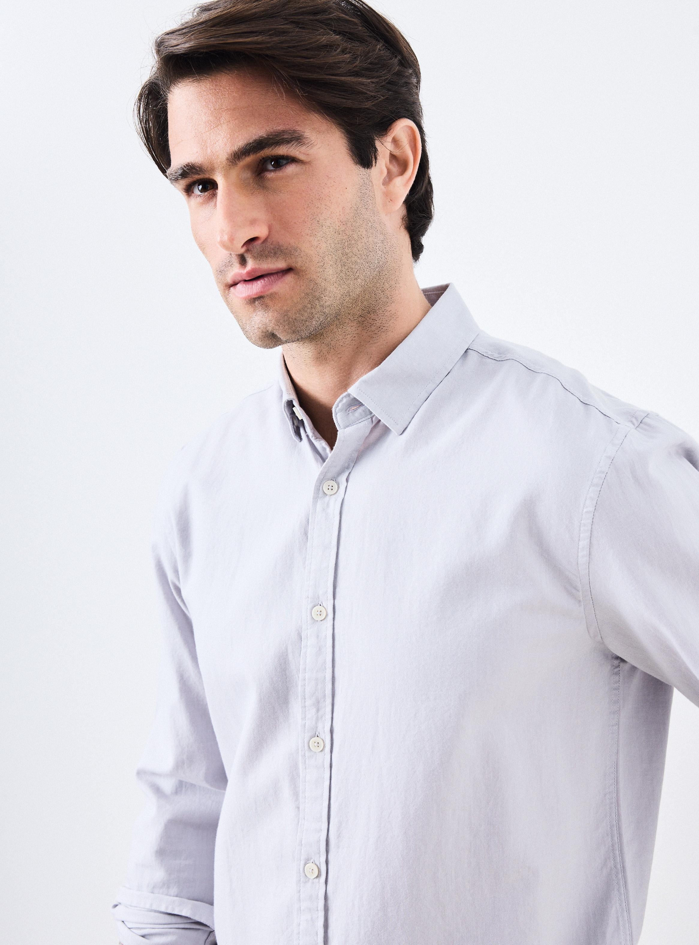 Camisa Manga Larga Oxford Algodón-2