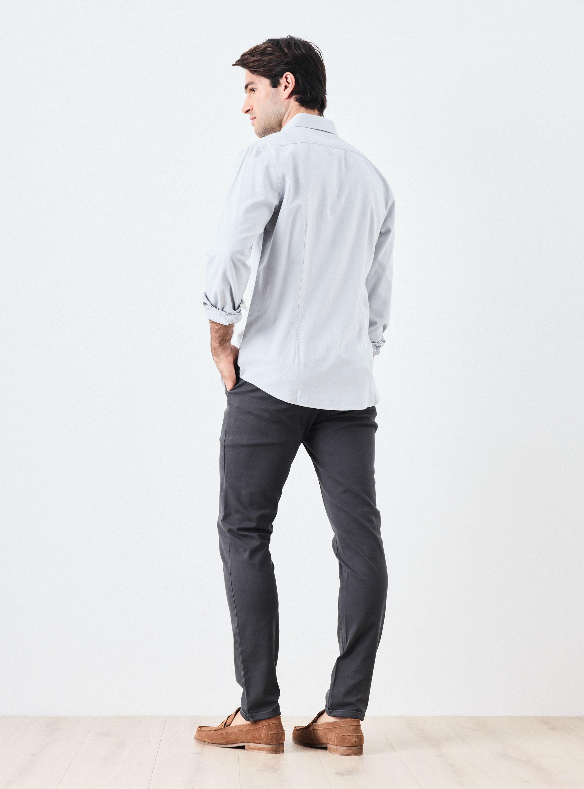 Pantalón Corte Chino Slim con Elastano-5