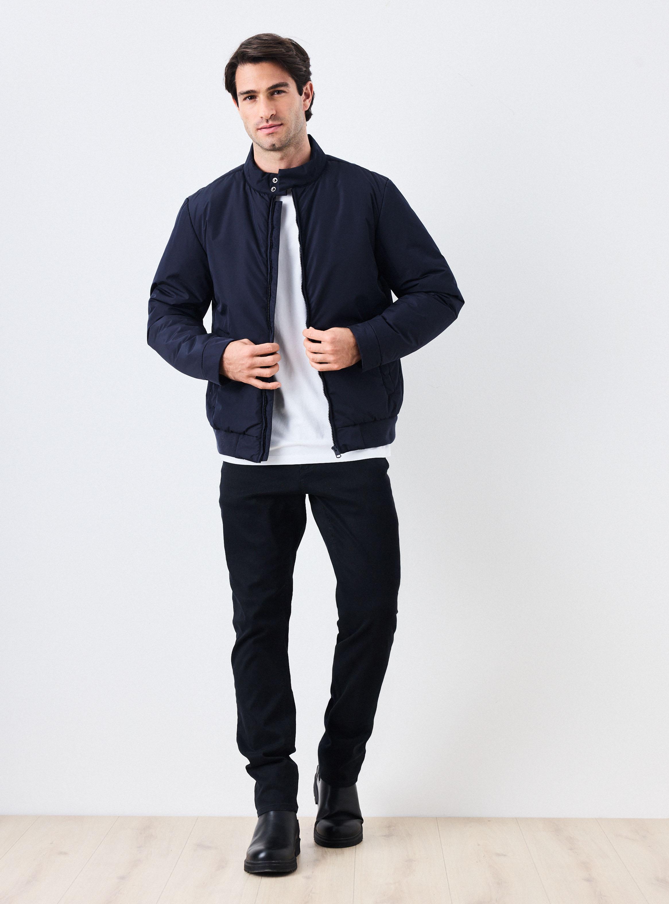 Chaqueta Casual Cuello Alto-4