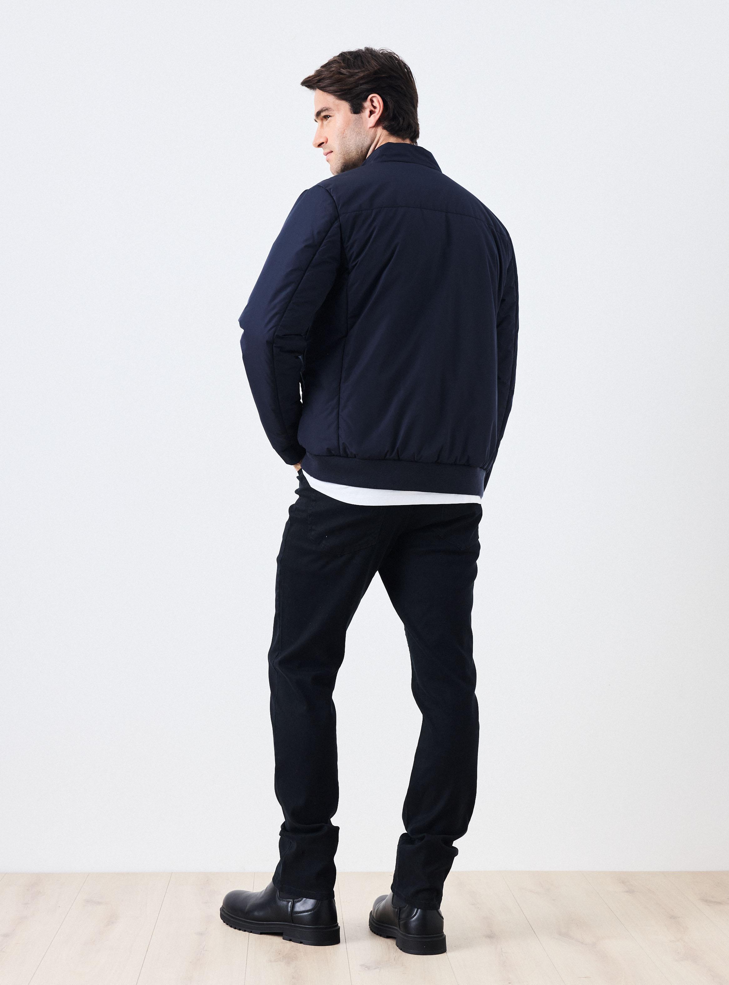 Chaqueta Casual Cuello Alto-5