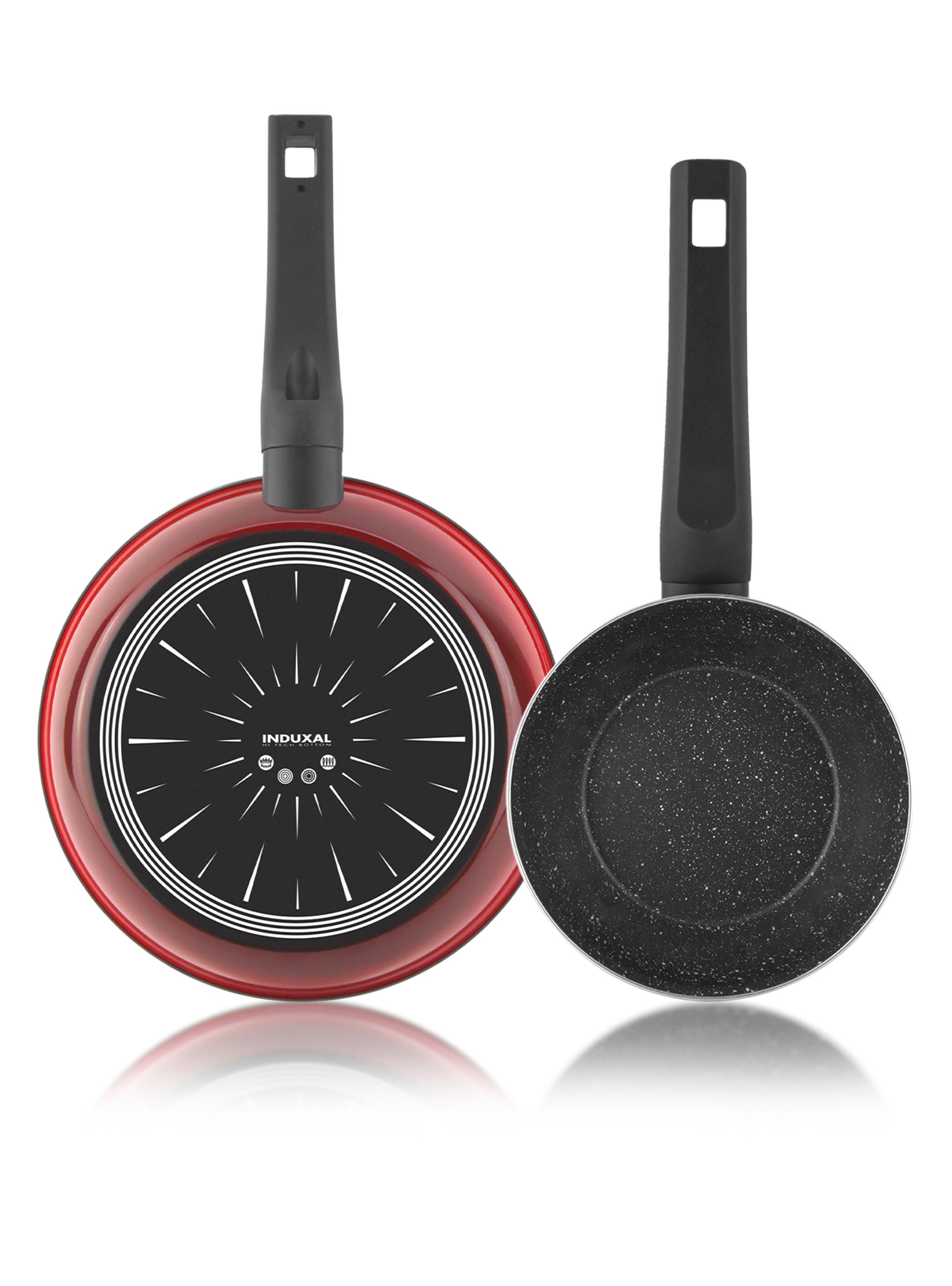 Set de 2 Sartenes Coral Due 18 y 24 cm Rojo-0