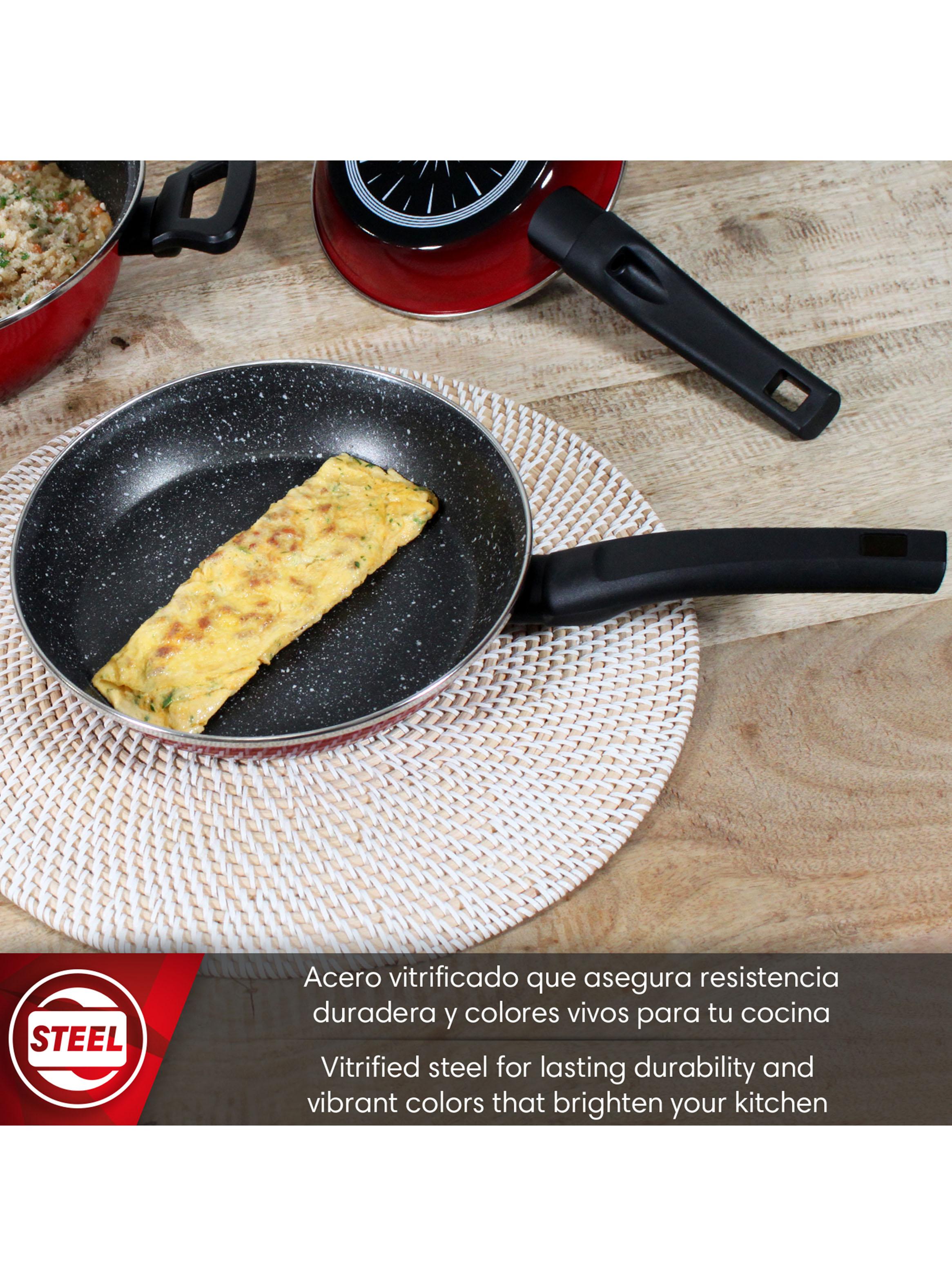 Set de 2 Sartenes Coral Due 18 y 24 cm Rojo-1