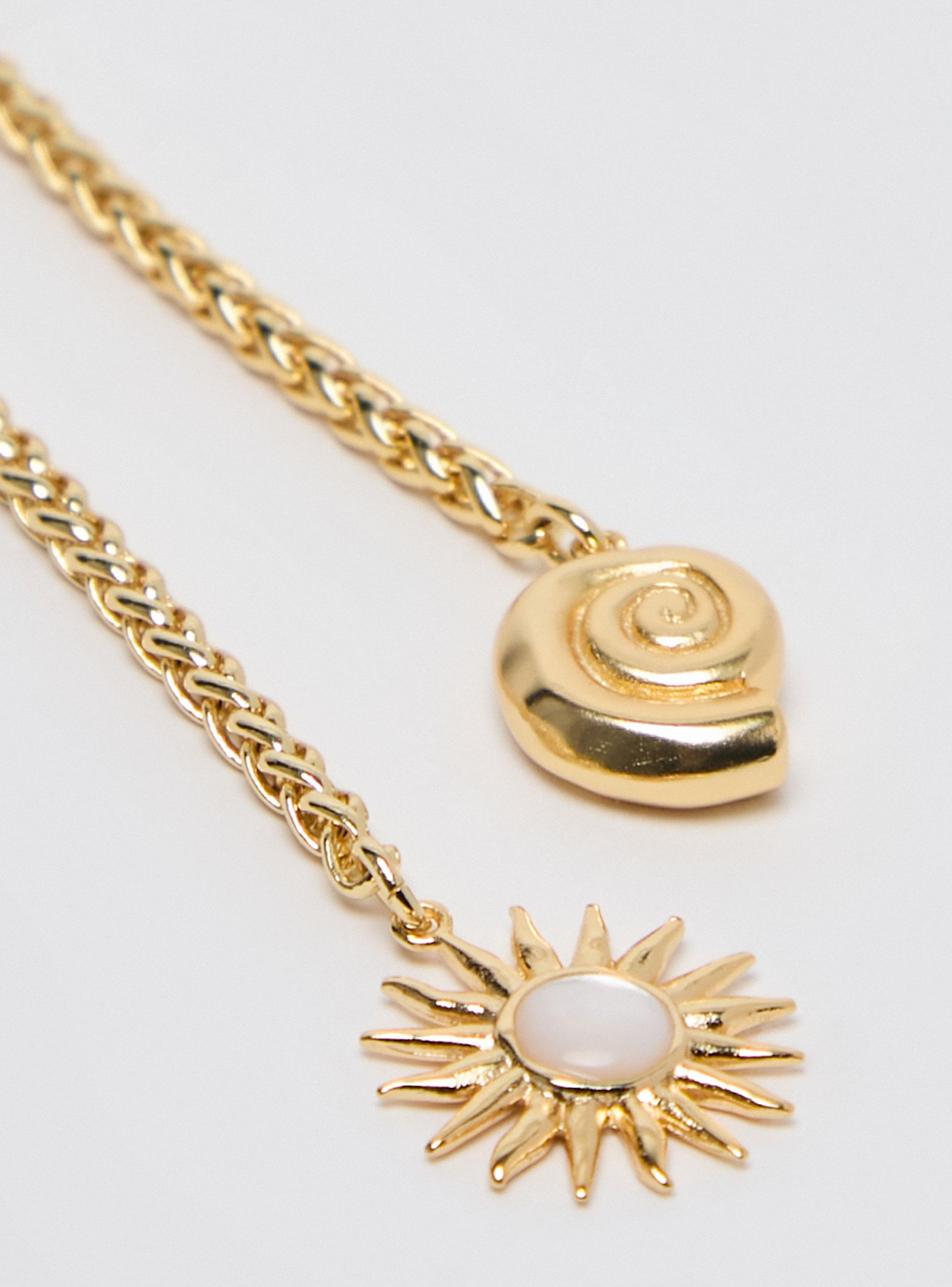 Collar Sol y Caracola en Puntas Colaboración María Pombo-5