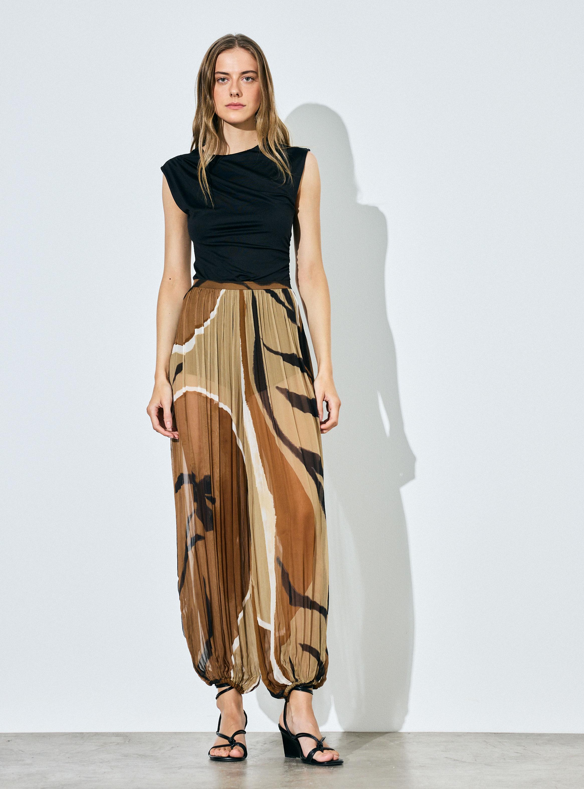 Pantalón Aladino Tipo Bombacho Estampado-4