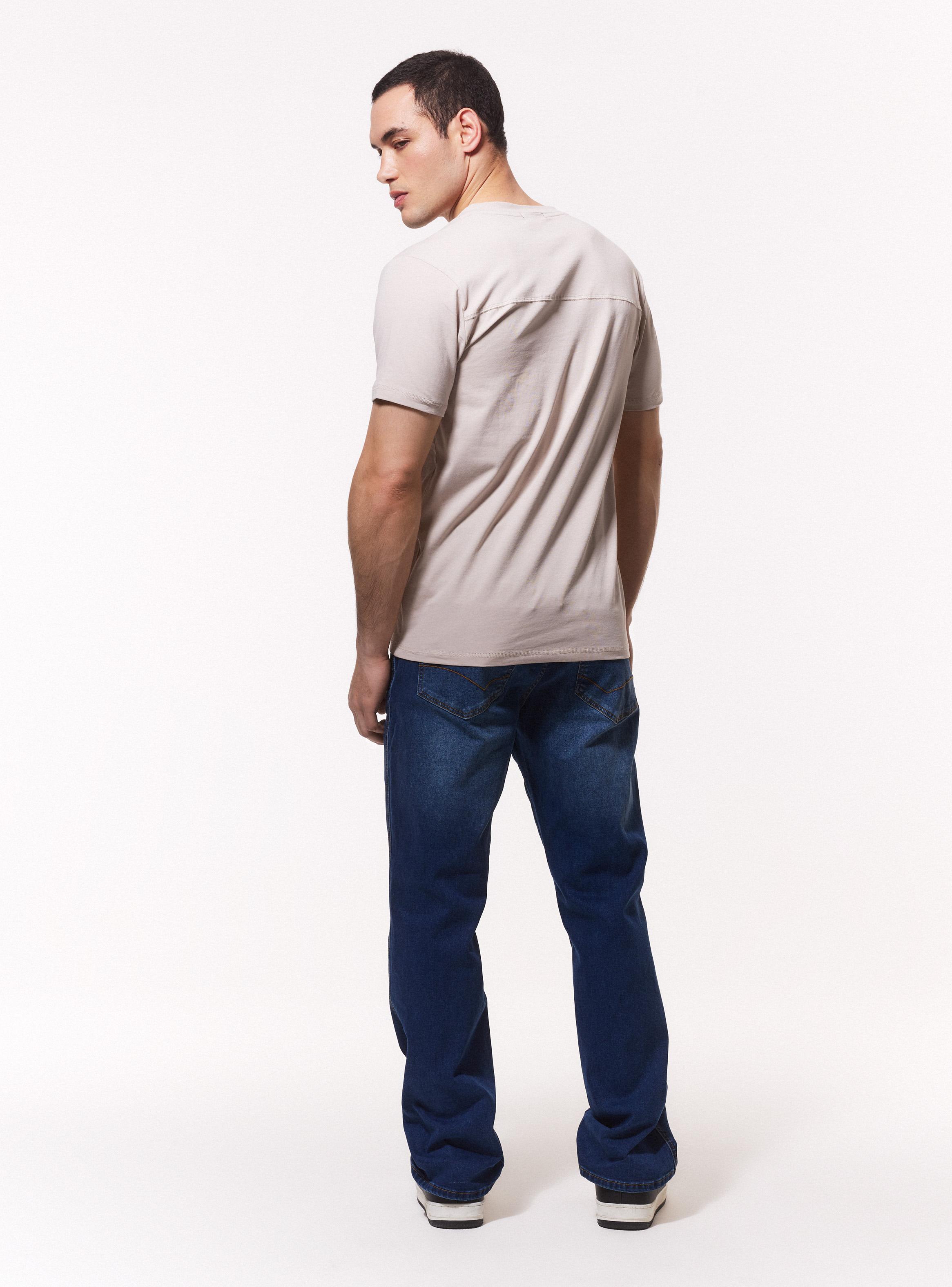 Jeans Straight Color Medio-5