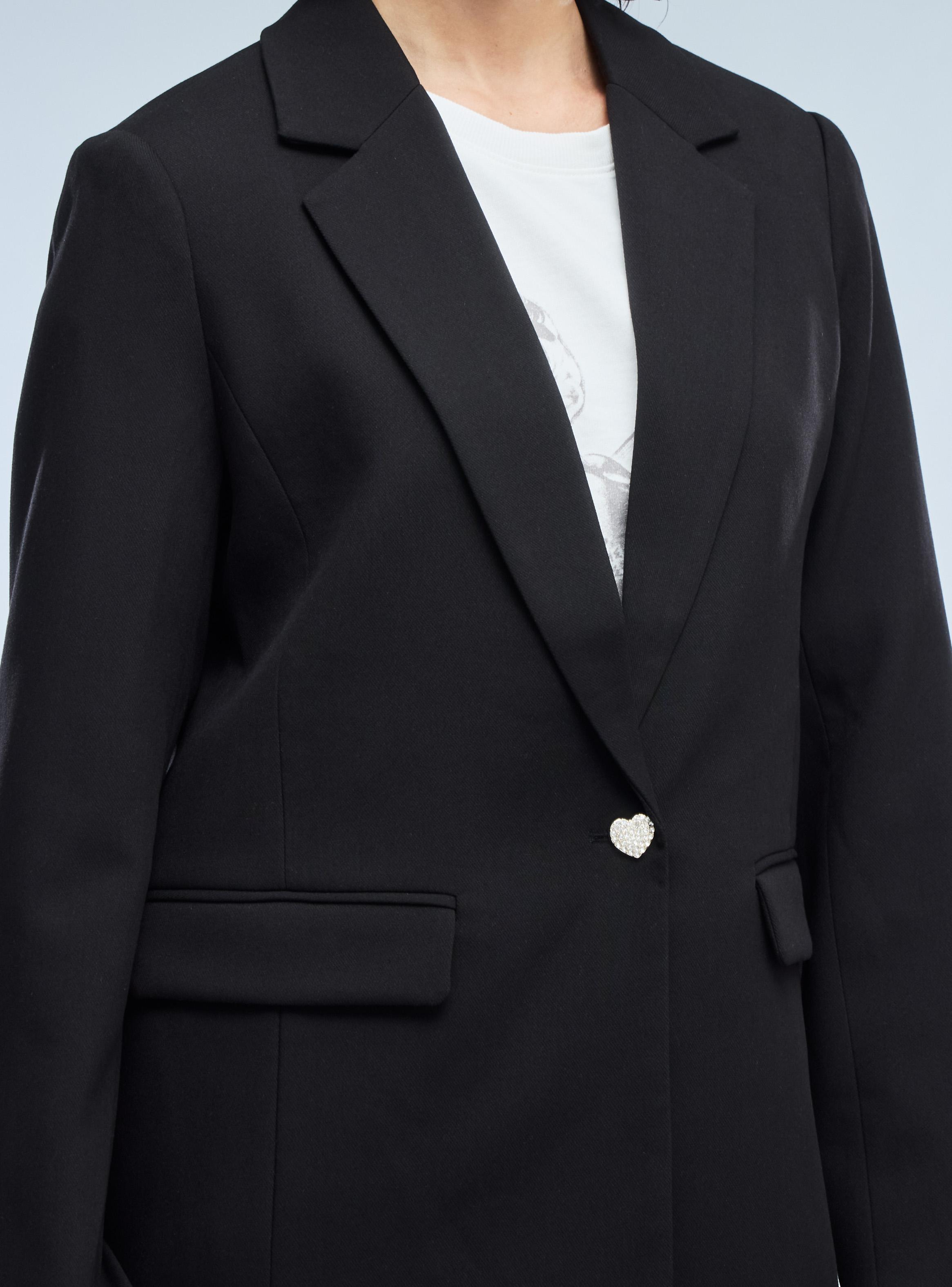Blazer Botón Brillante-3