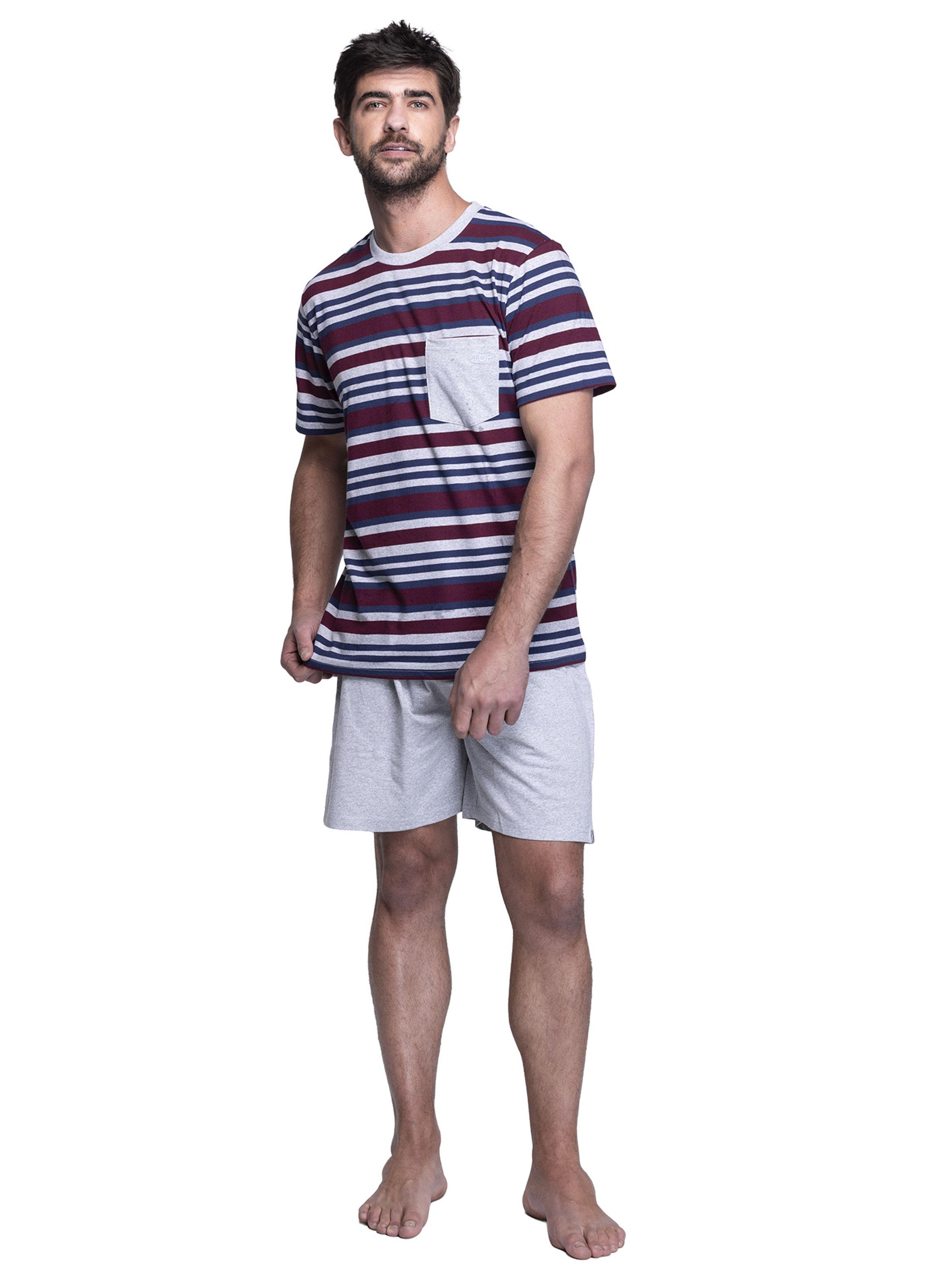 Pijama Lineas Print-3