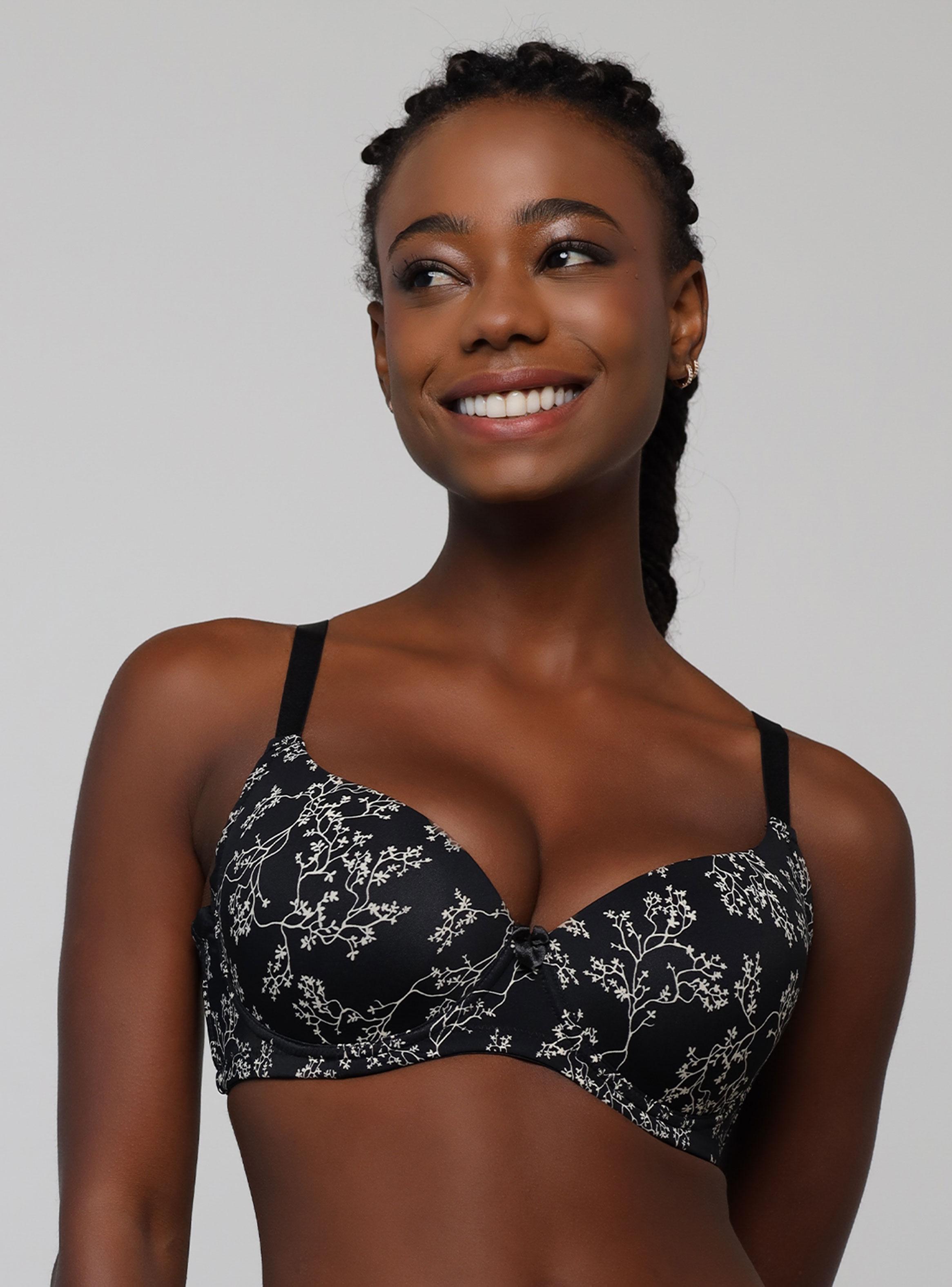 Pack 2 Sostén Color Liso y Floral Copa C-3