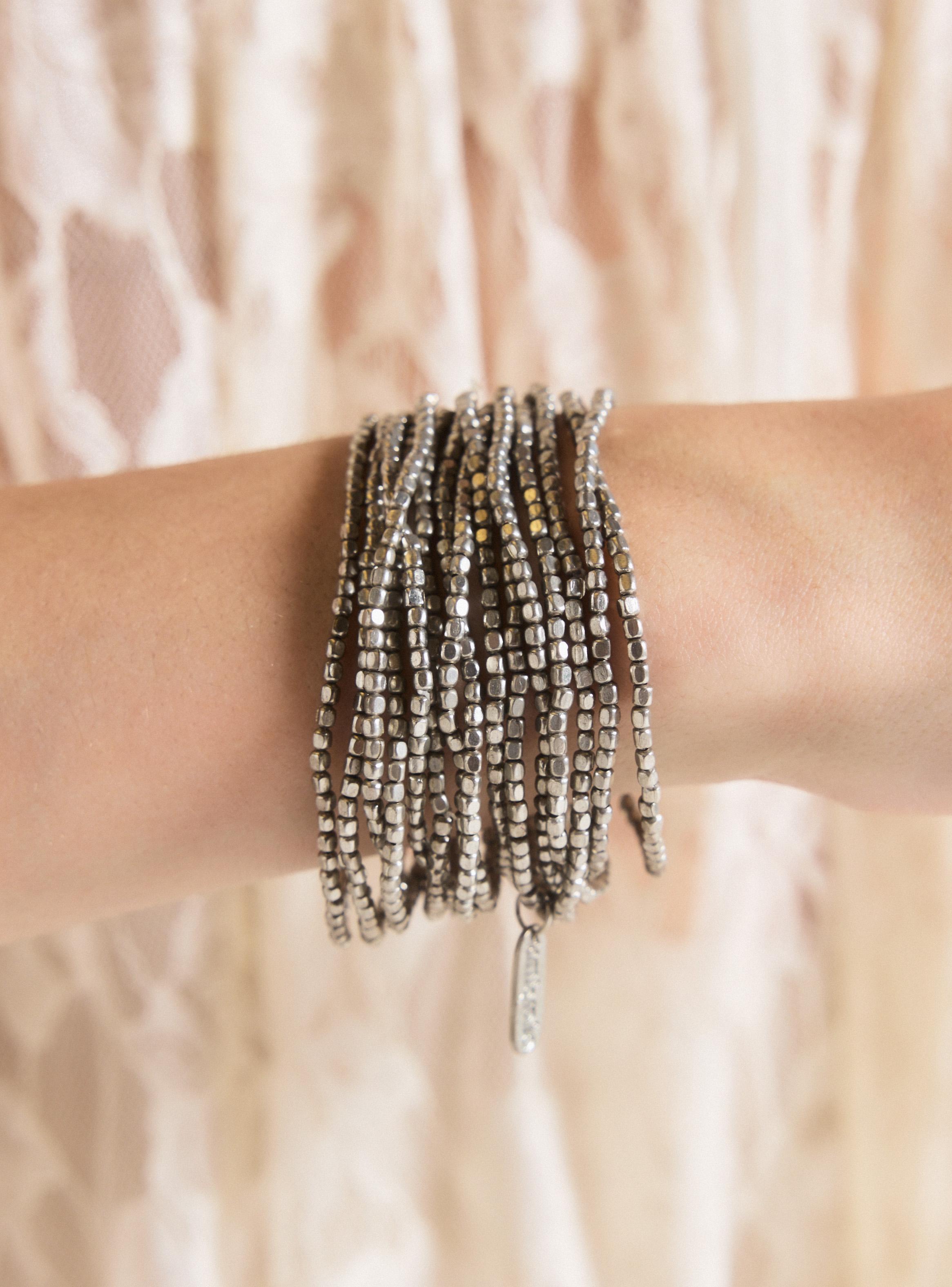 Pulsera Pack de Mostacilla Metálica-3