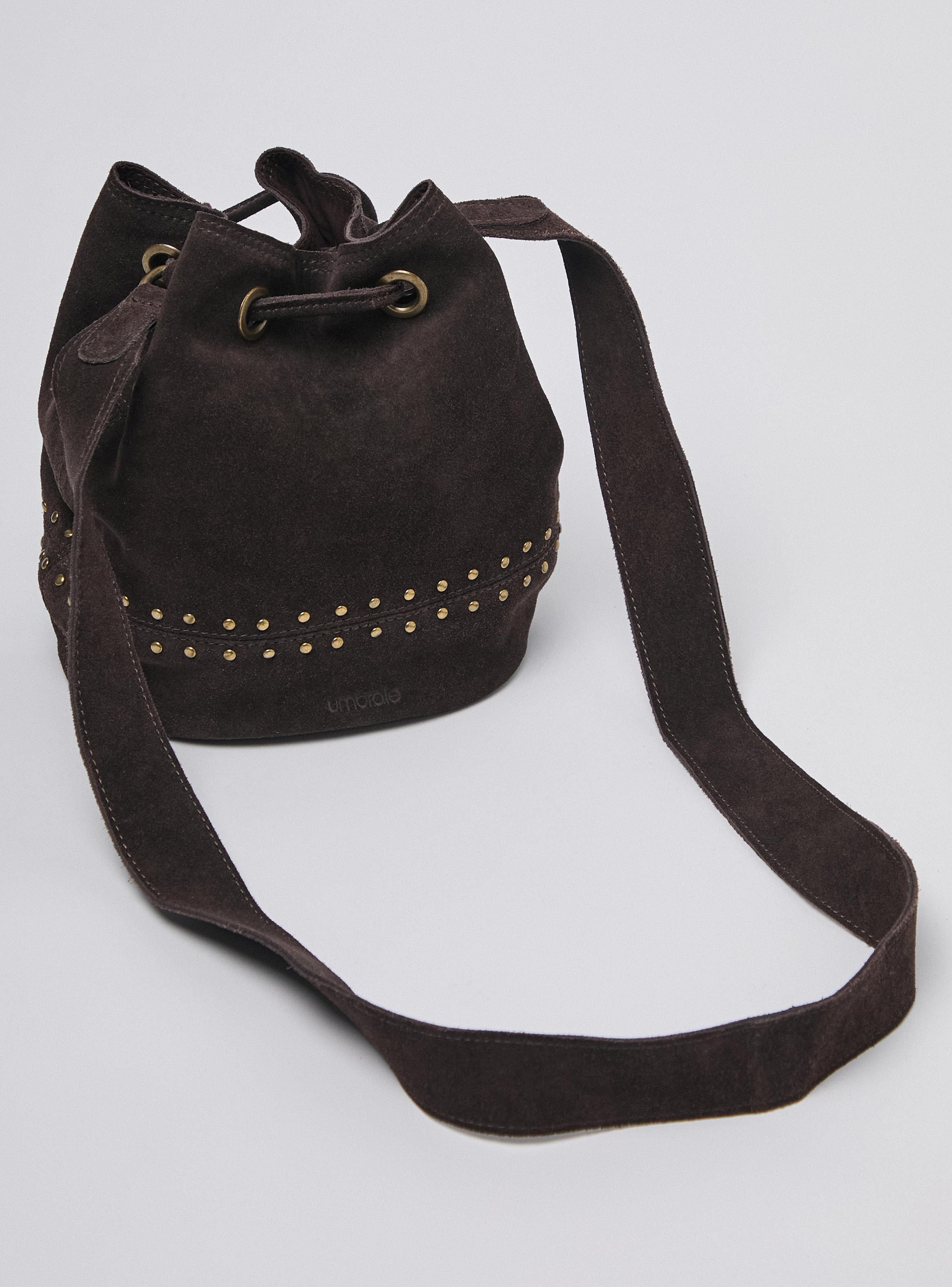 Cartera de Hombro Tipo Bucket de Gamuza-2