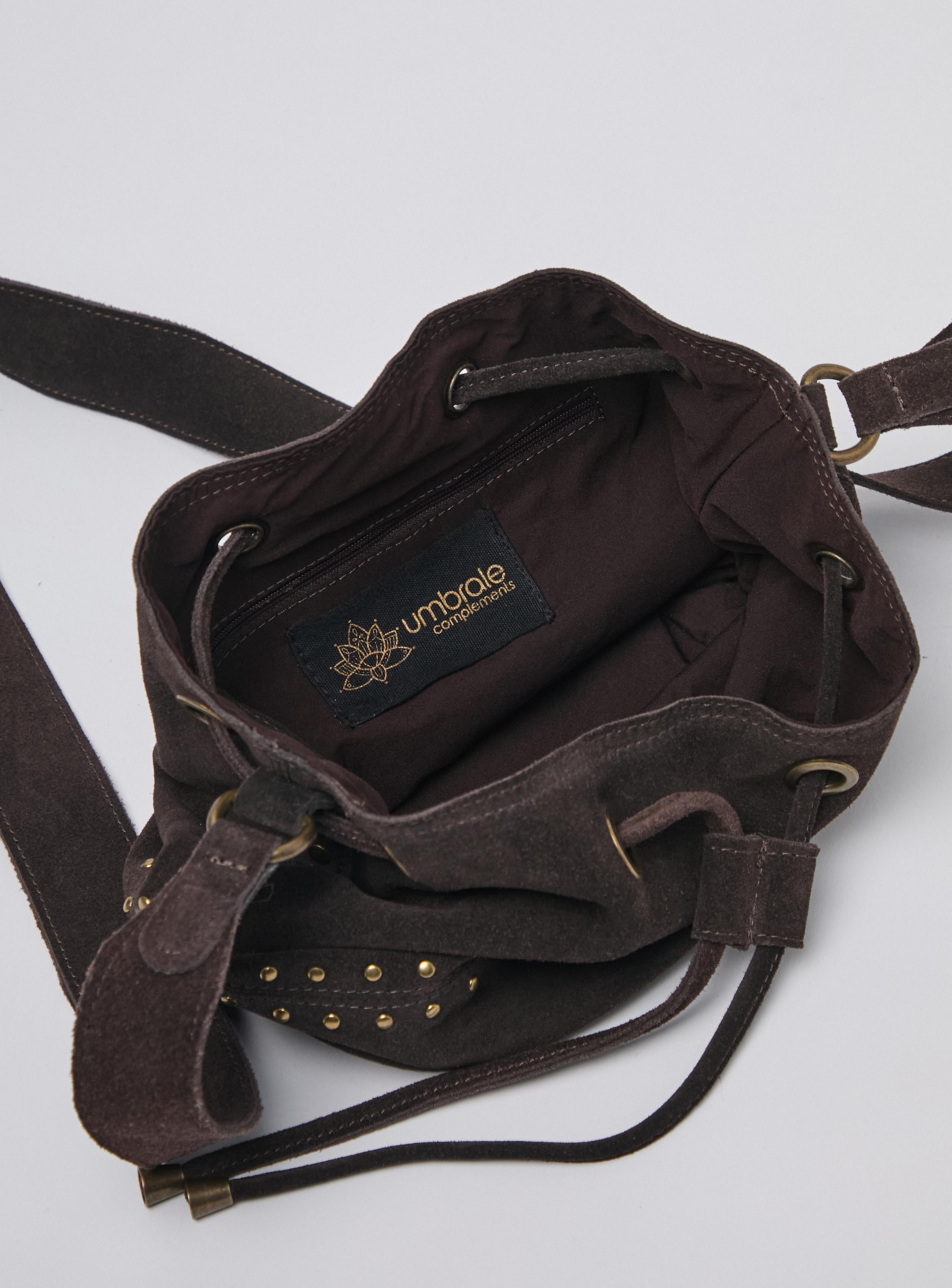 Cartera de Hombro Tipo Bucket de Gamuza-3