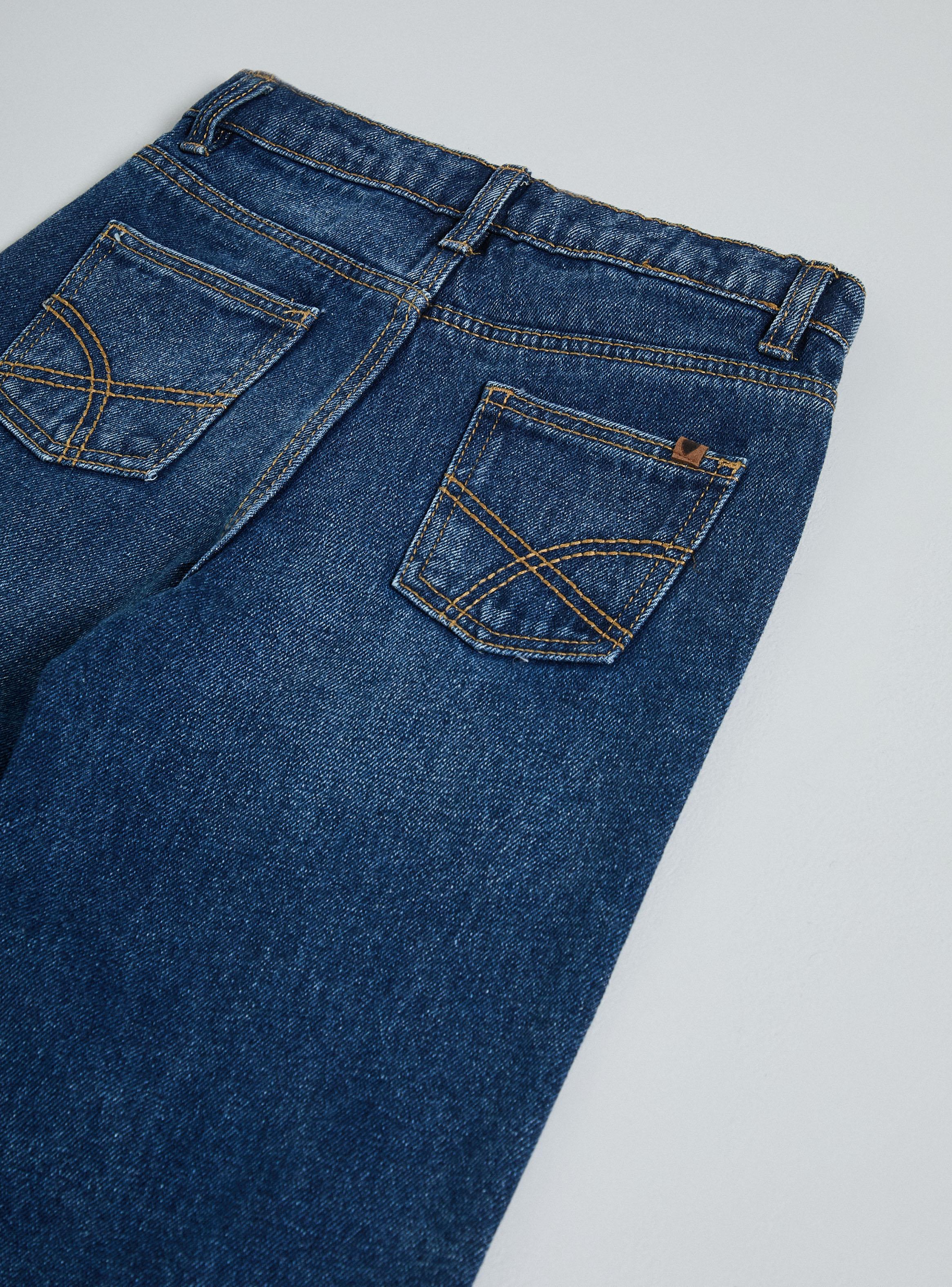 Jeans Pantalón Ancho Moda-2