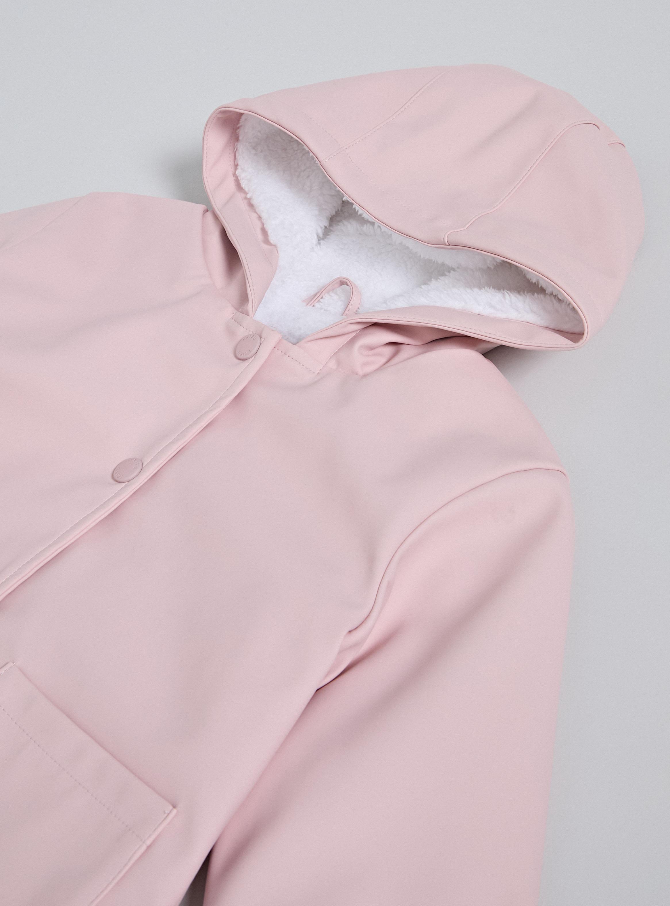 Parka Impermeable Liso con Forro Calentito-3