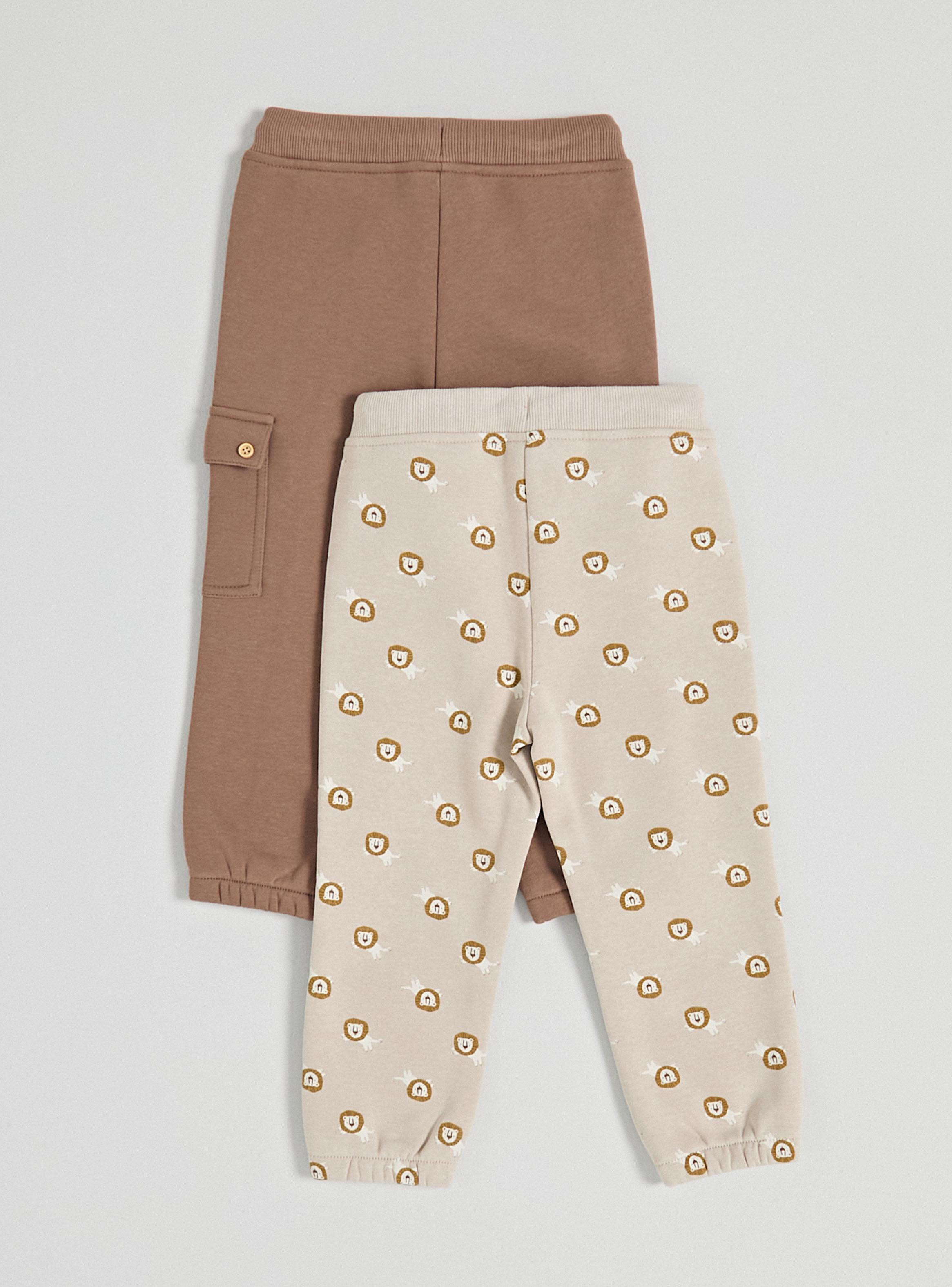 Pantalón bipack Básico Liso Print-2