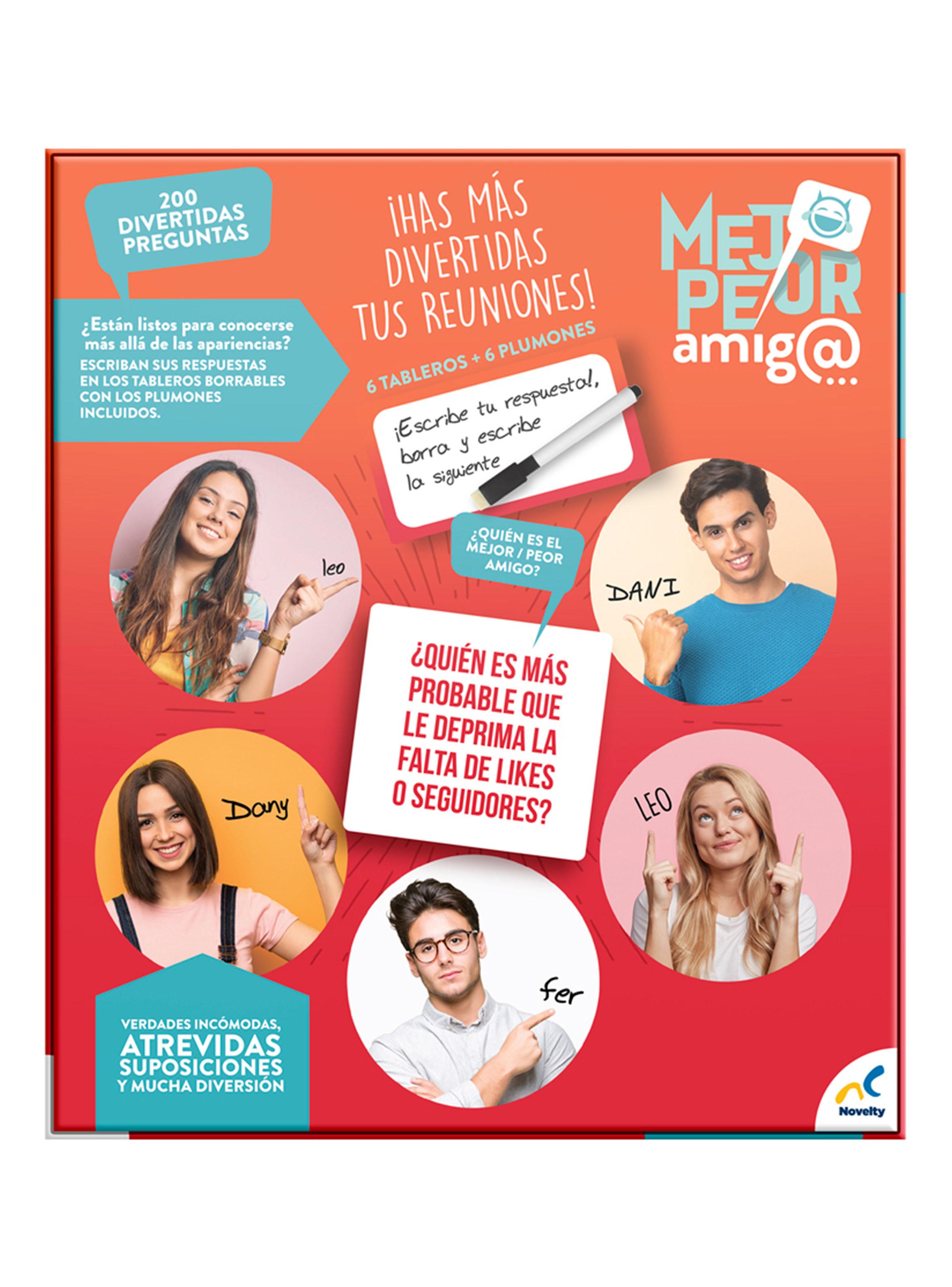 Juego de Mesa para Adultos Mejor Peor Amigo-2