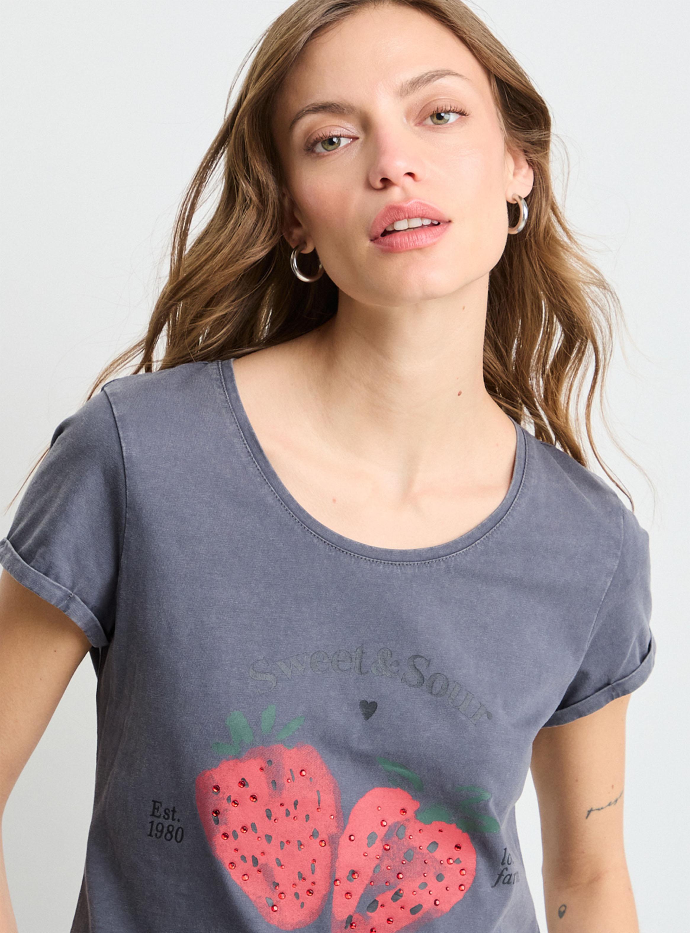 Polera Estampada Manga Corta Regular-2