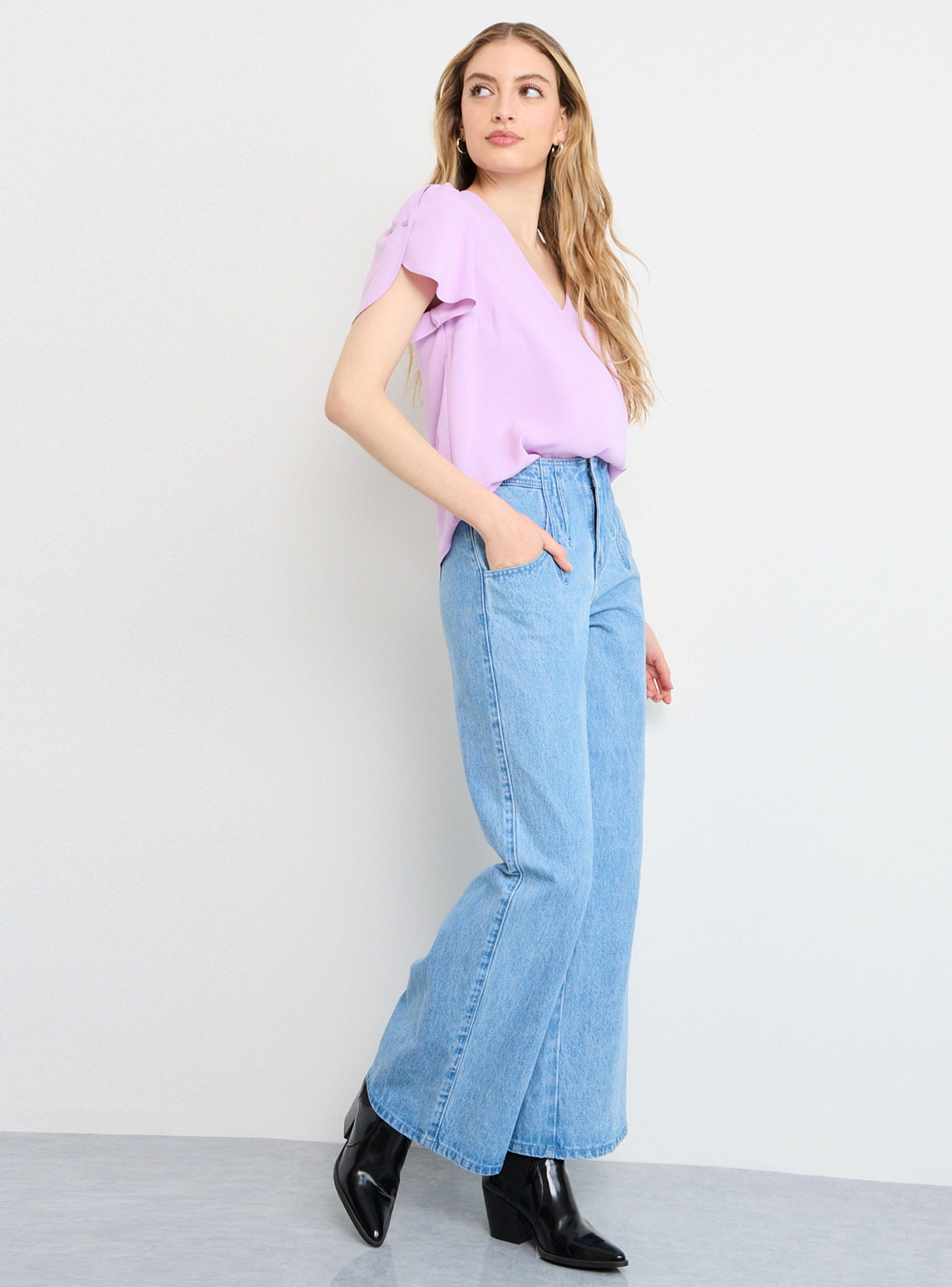 Blusa Lisa Manga Corta Regular Color-3